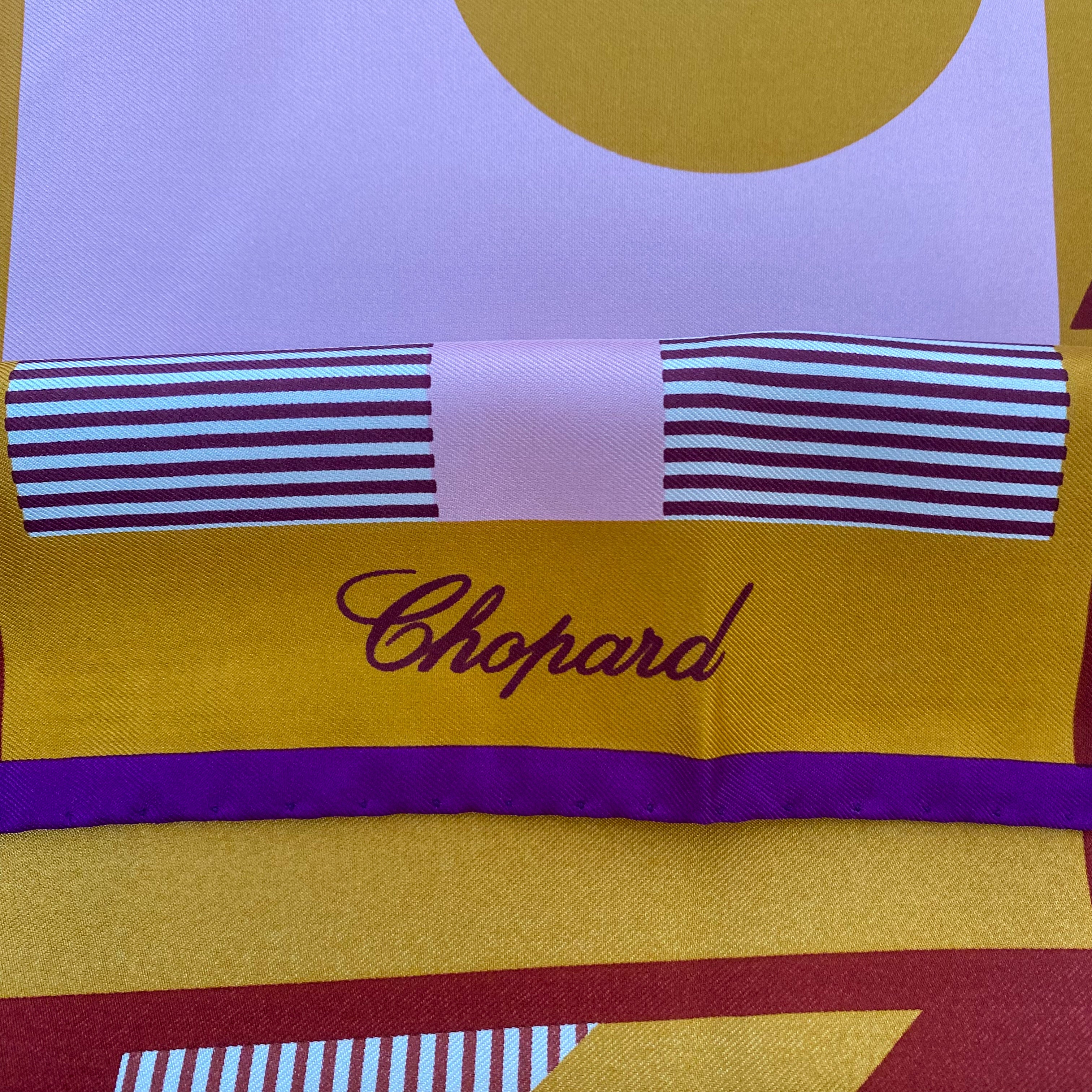 Brand New Boxed Chopard Designer Silk Scarf