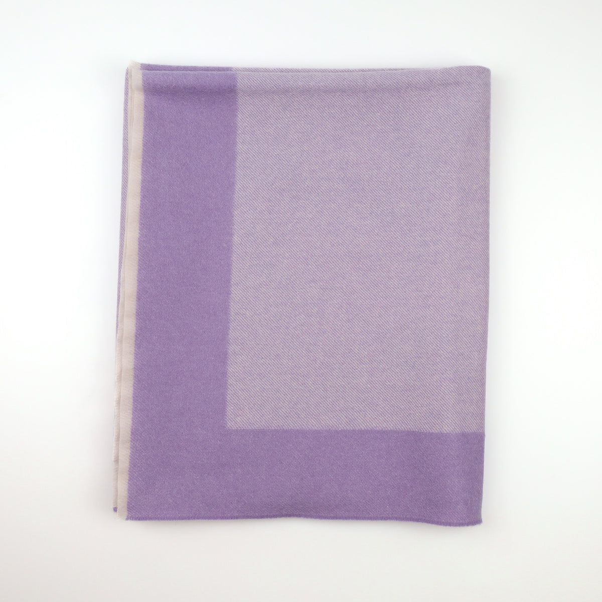 Brand New Scottish Alex Begg Lavender Cashmere Woven Baby Blanket