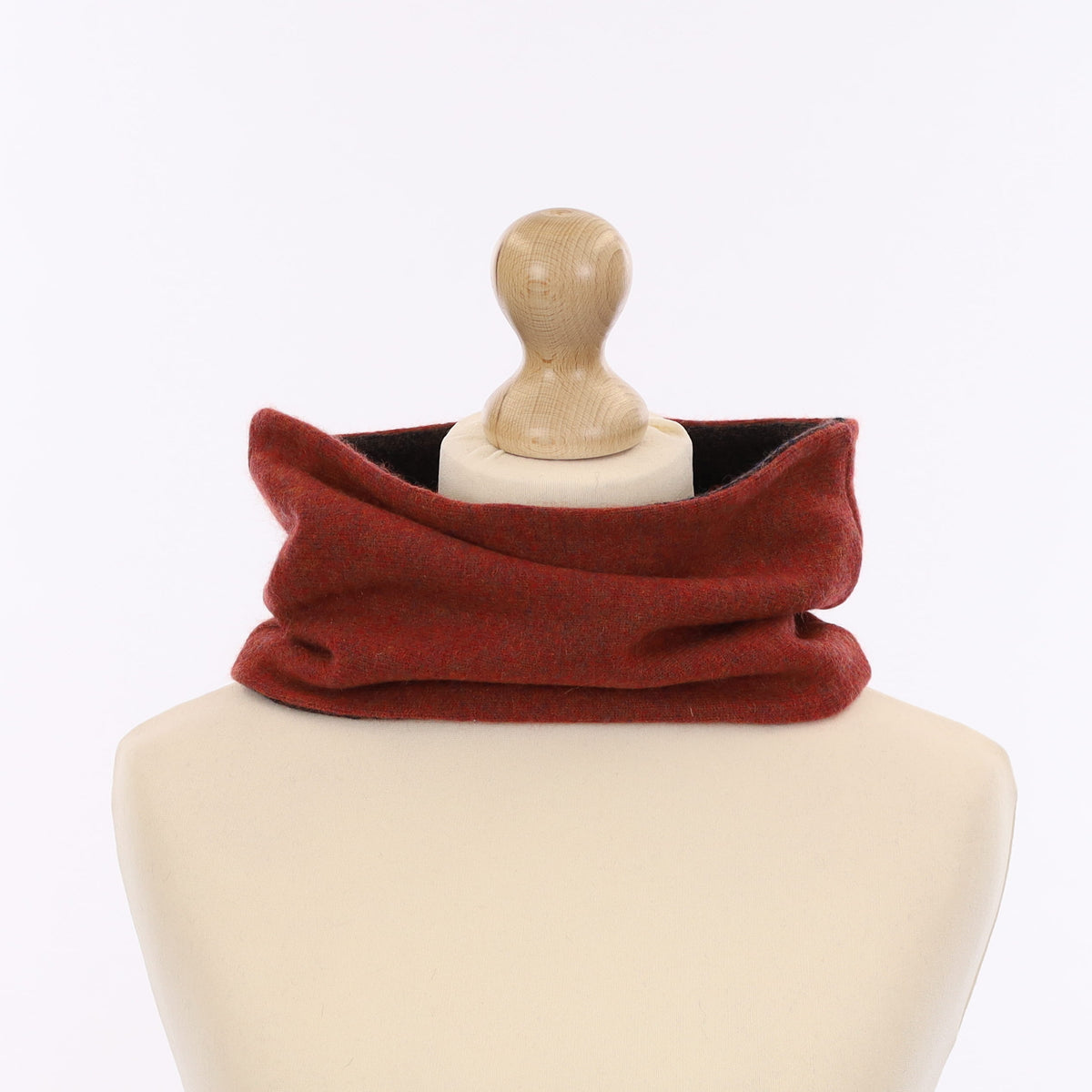 Paprika and Brown Marl Neck Warmer