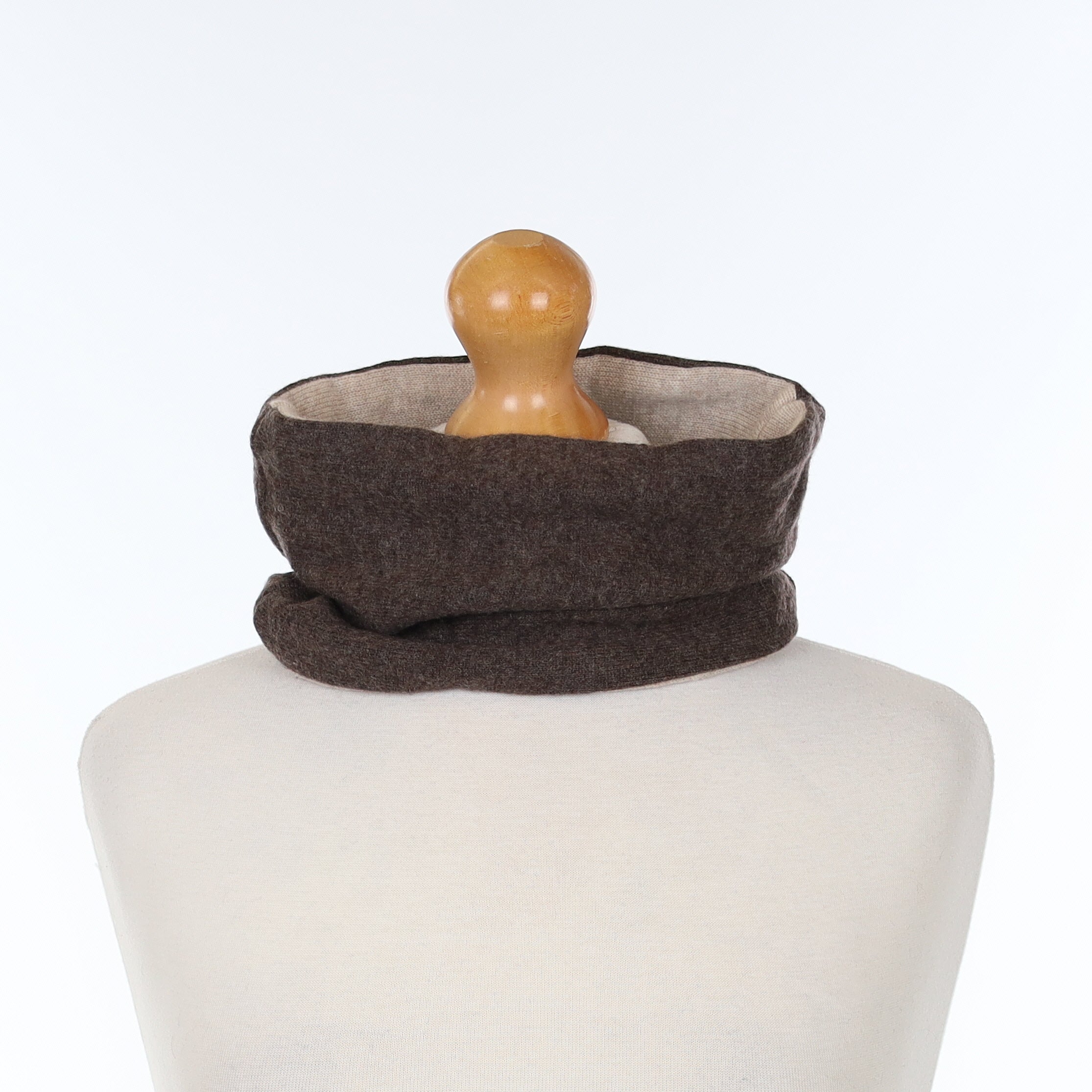 Men's Mole Brown and Fawn Neck Warmer