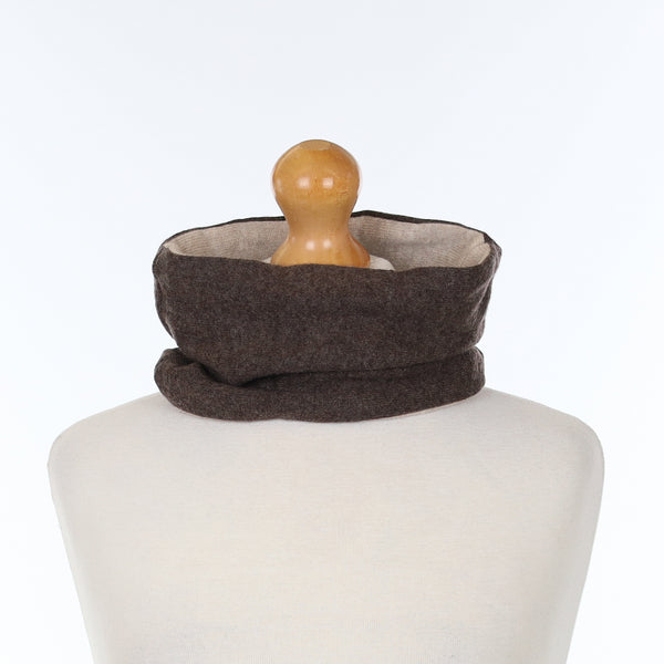 Men's Mole Brown and Fawn Neck Warmer