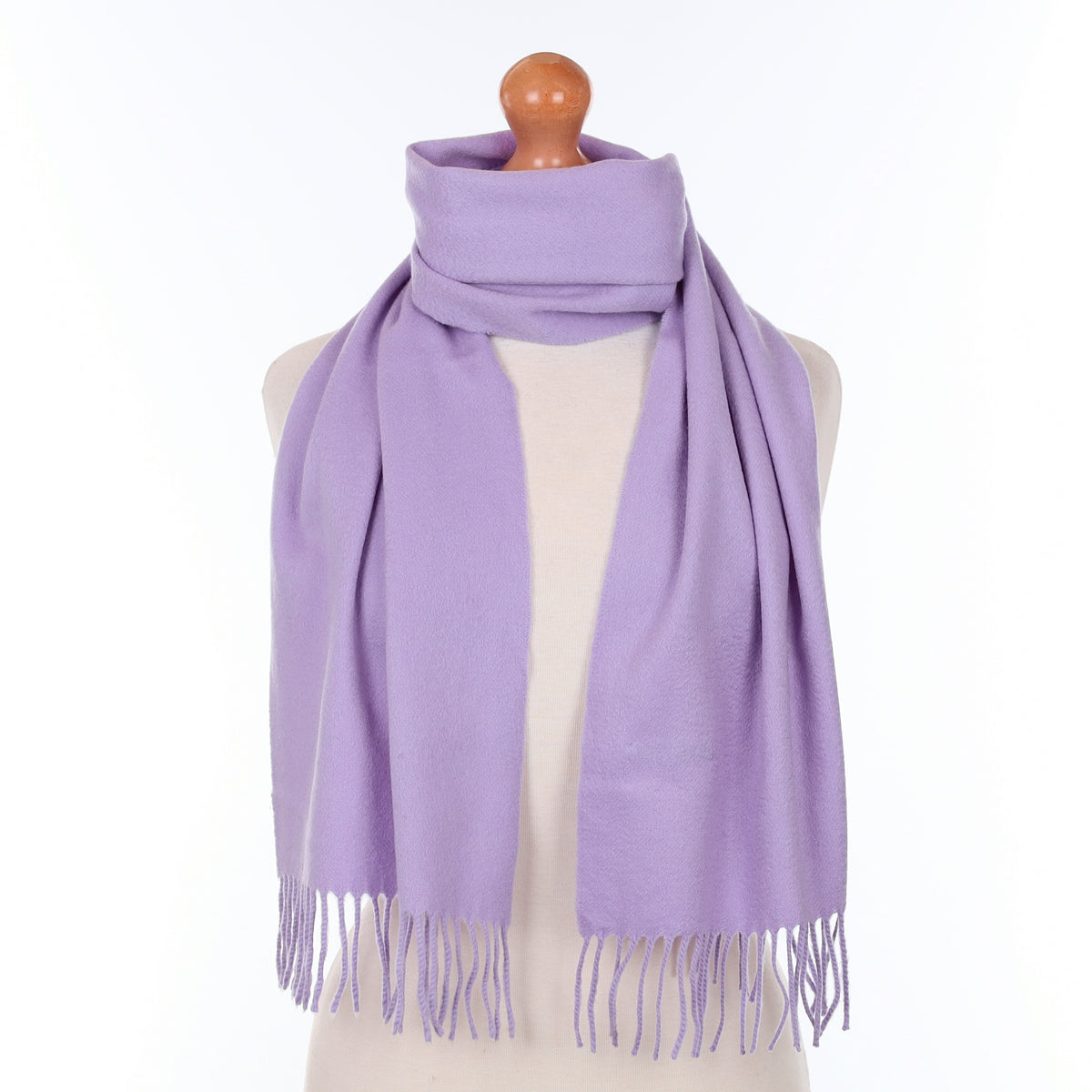 Lilac Purple Cashmere Woven Scarf