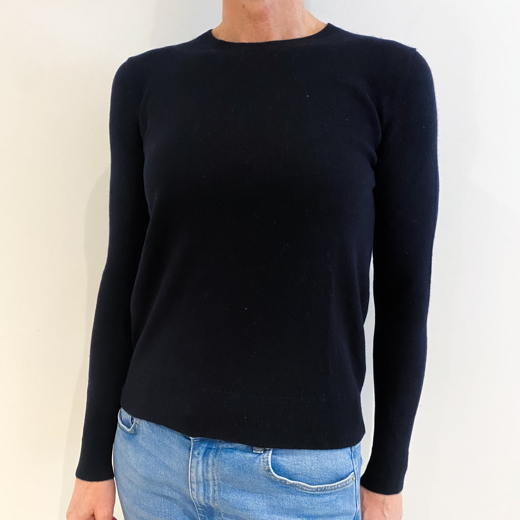 Everlane Midnight Navy Cashmere Crew Neck Jumper Small