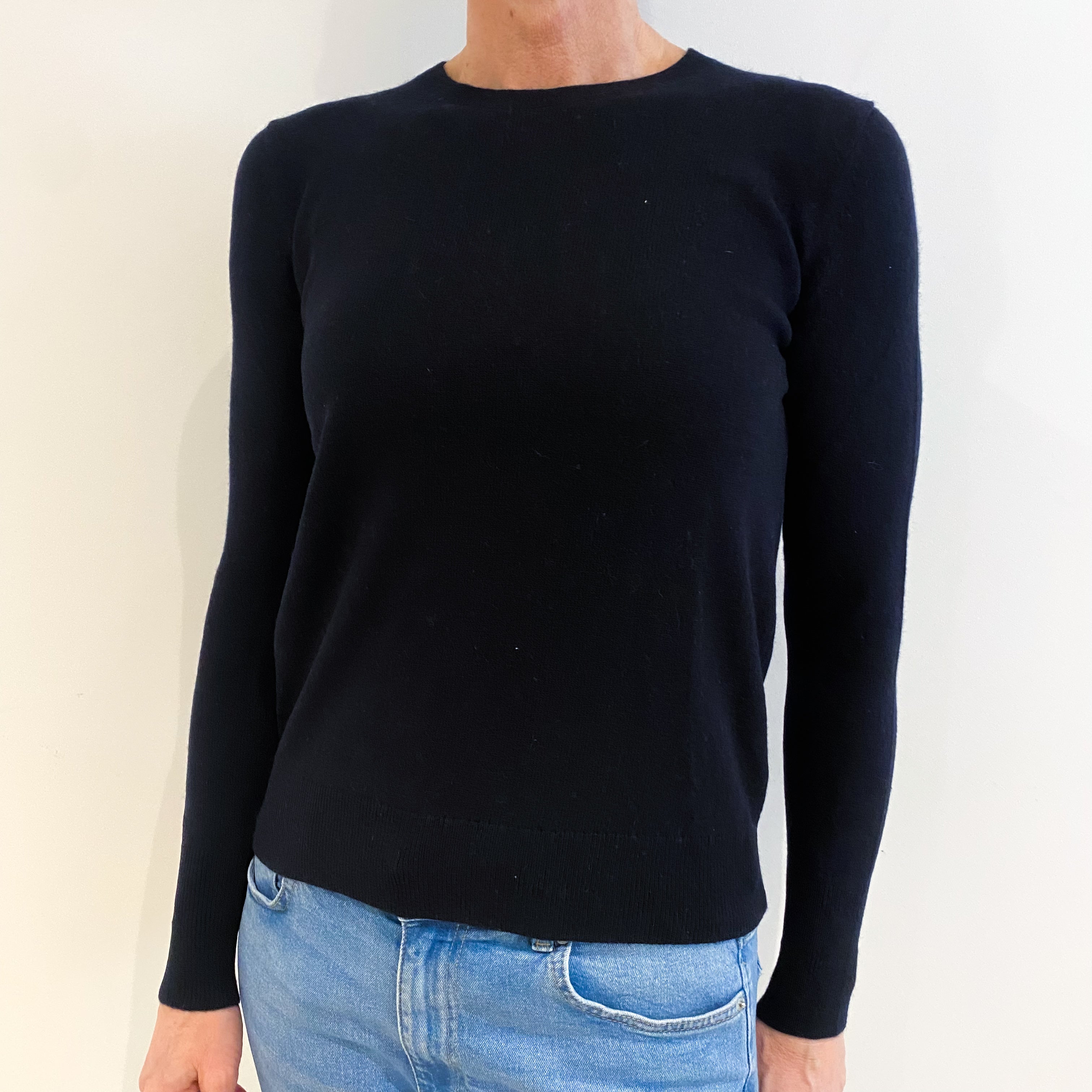 Everlane Midnight Navy Cashmere Crew Neck Jumper Small