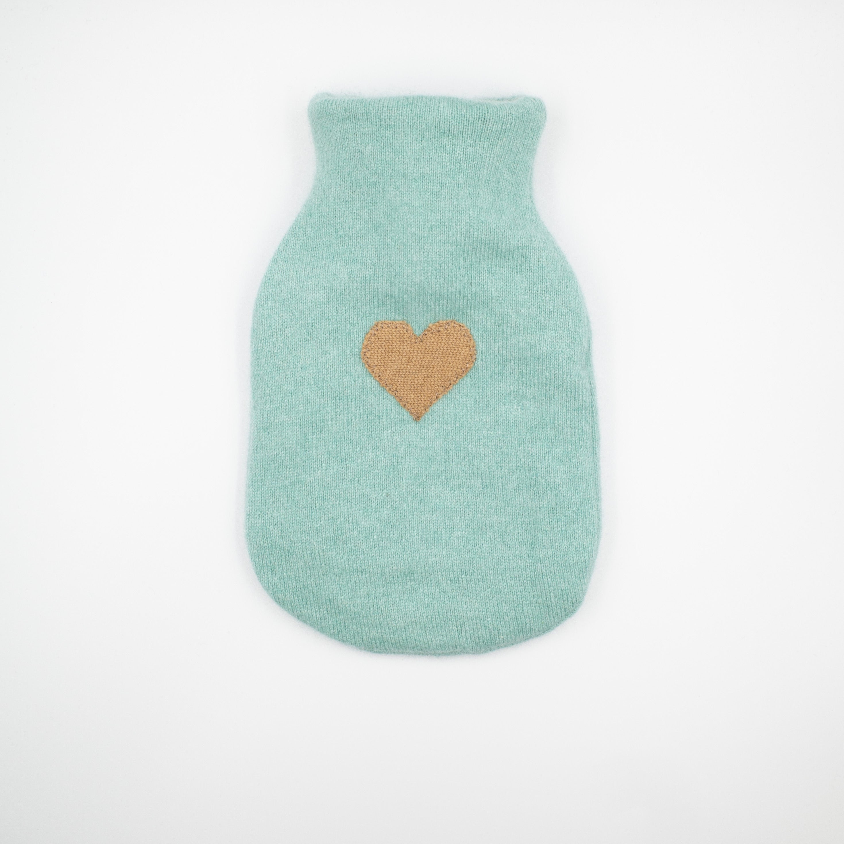 Sea Foam Green Cashmere Small Hot Water Bottle