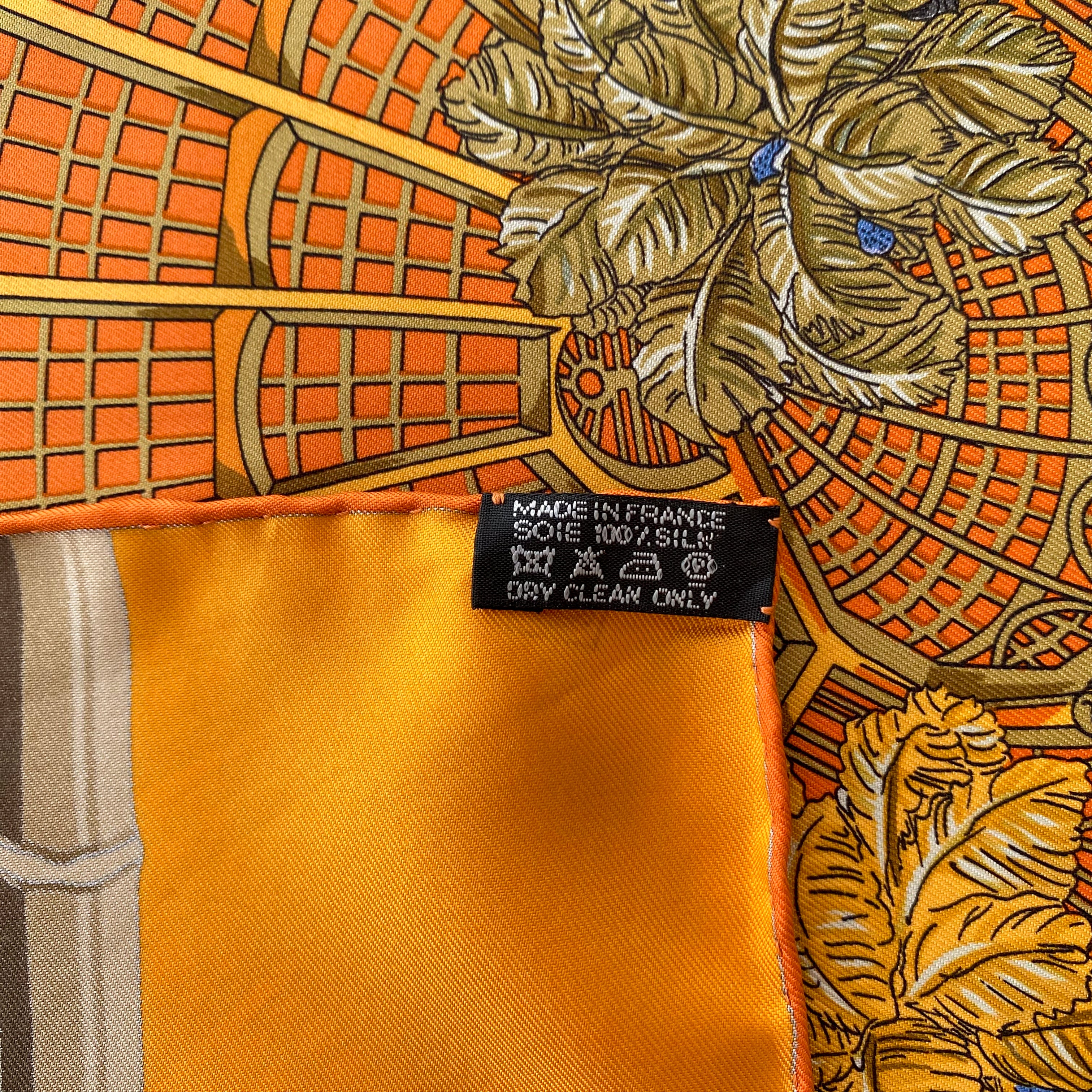 Boxed Hermès Jardins D’hiver Silk Scarf