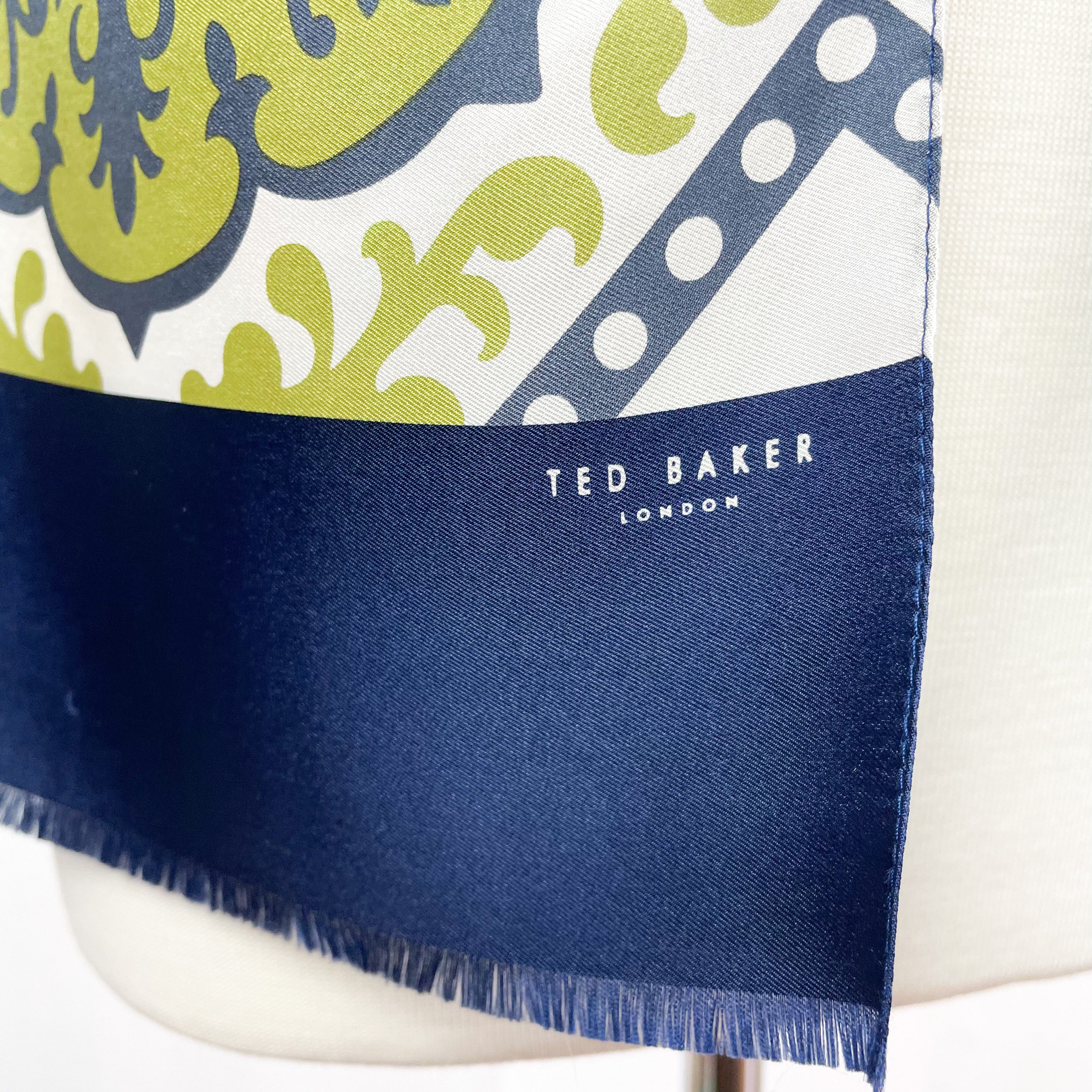 Ted Baker 1970s Style Silk Scarf