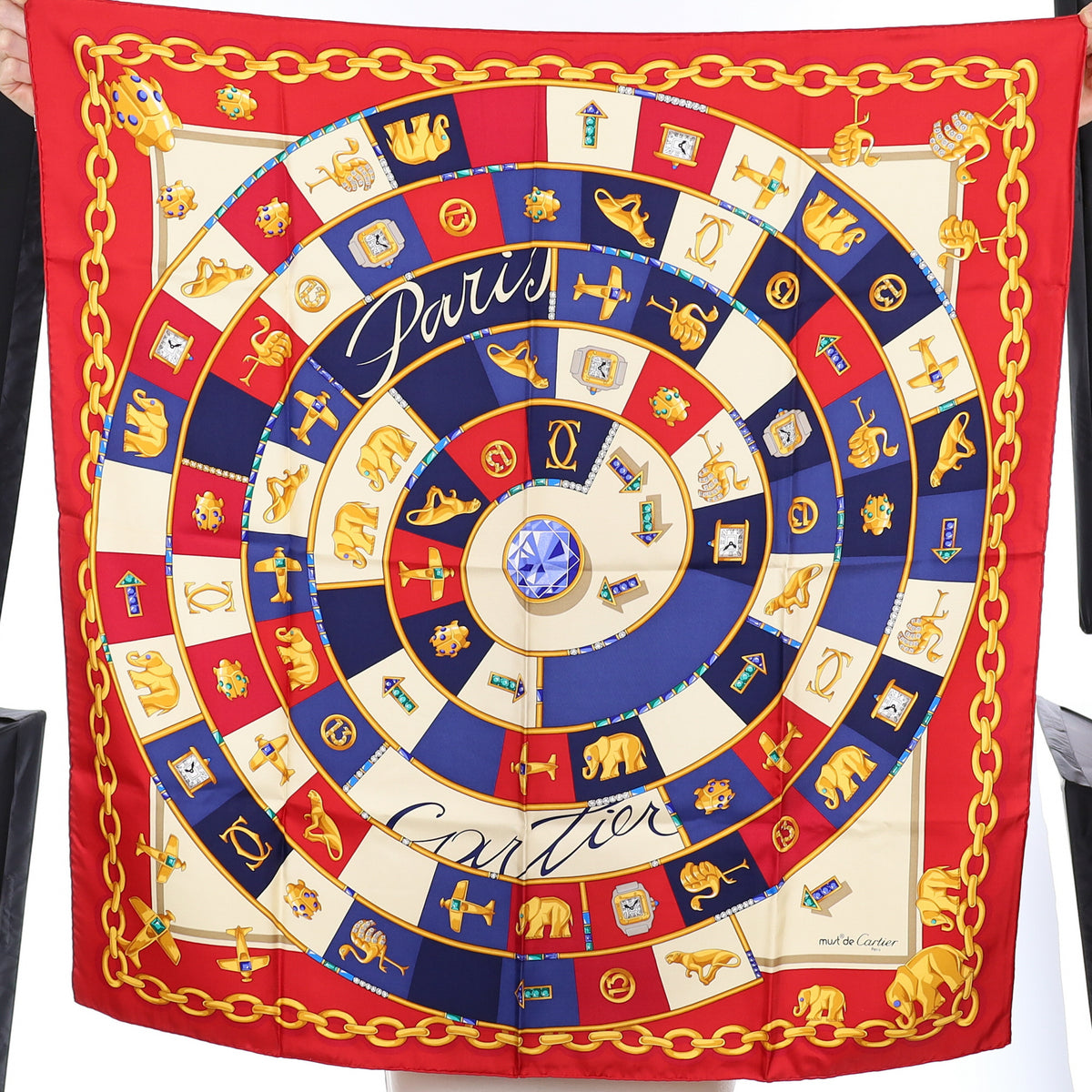 Brand New Boxed Cartier Silk Scarf