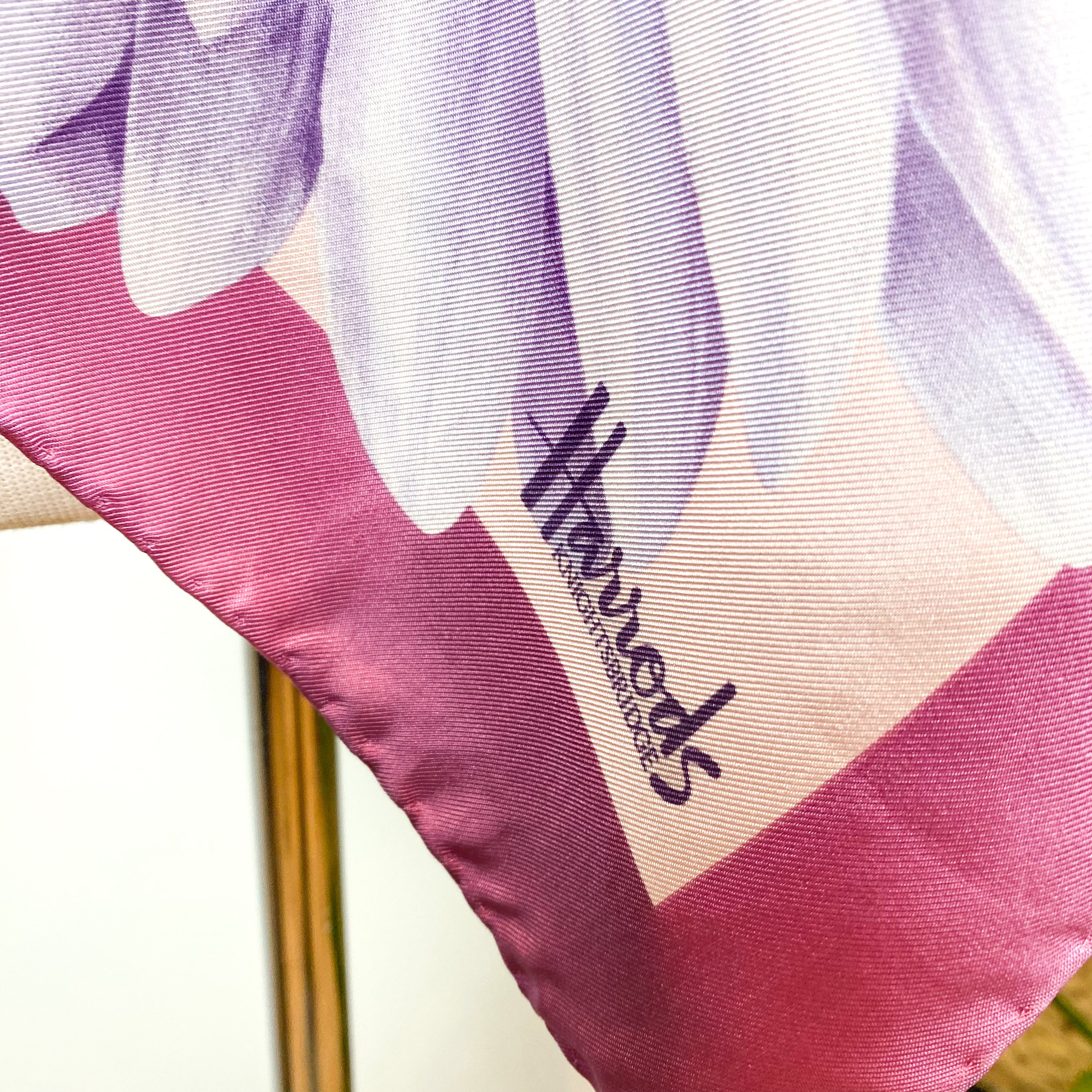 Harrods Floral Italian Silk Scarf
