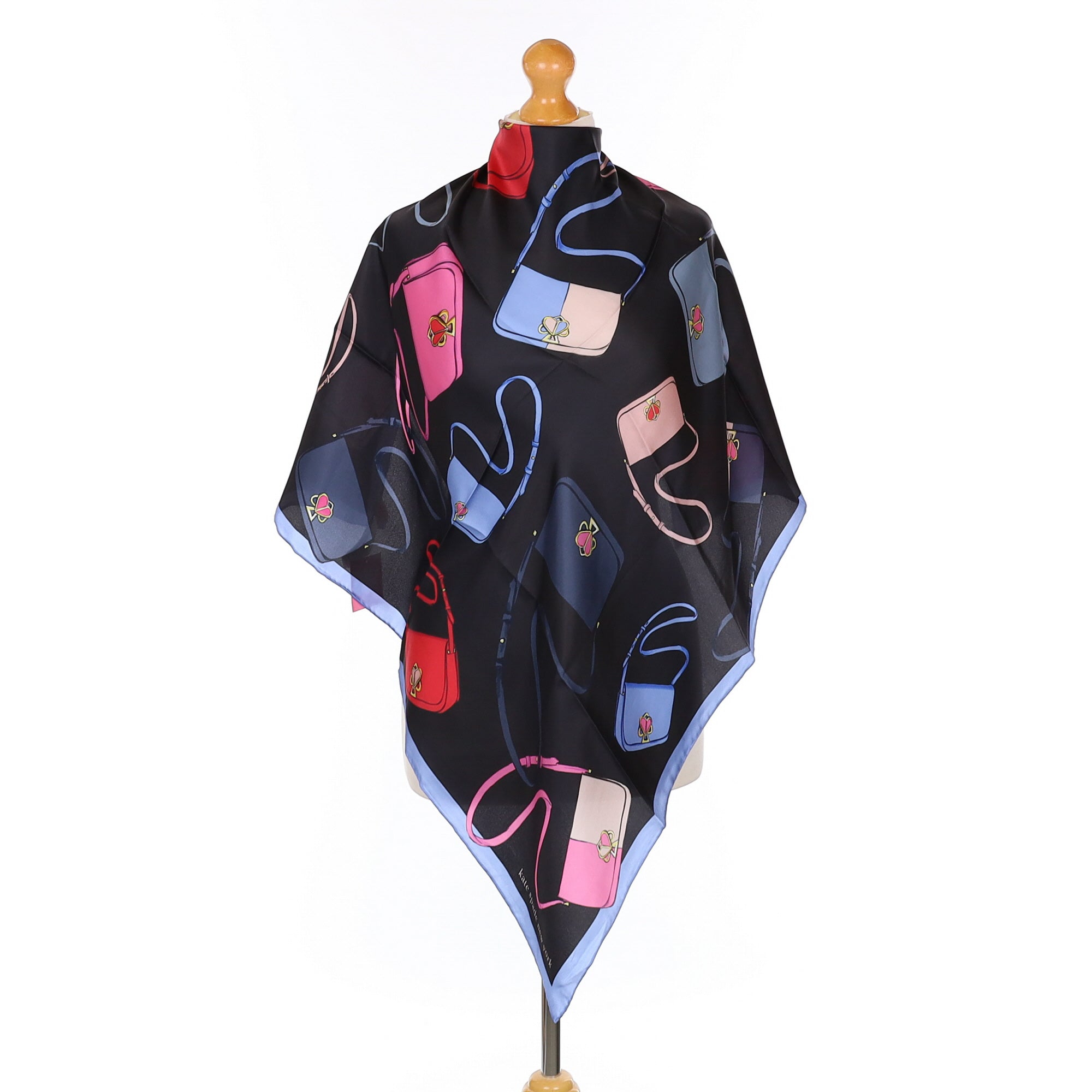 Brand New Kate Spade Handbag Design Silk Scarf