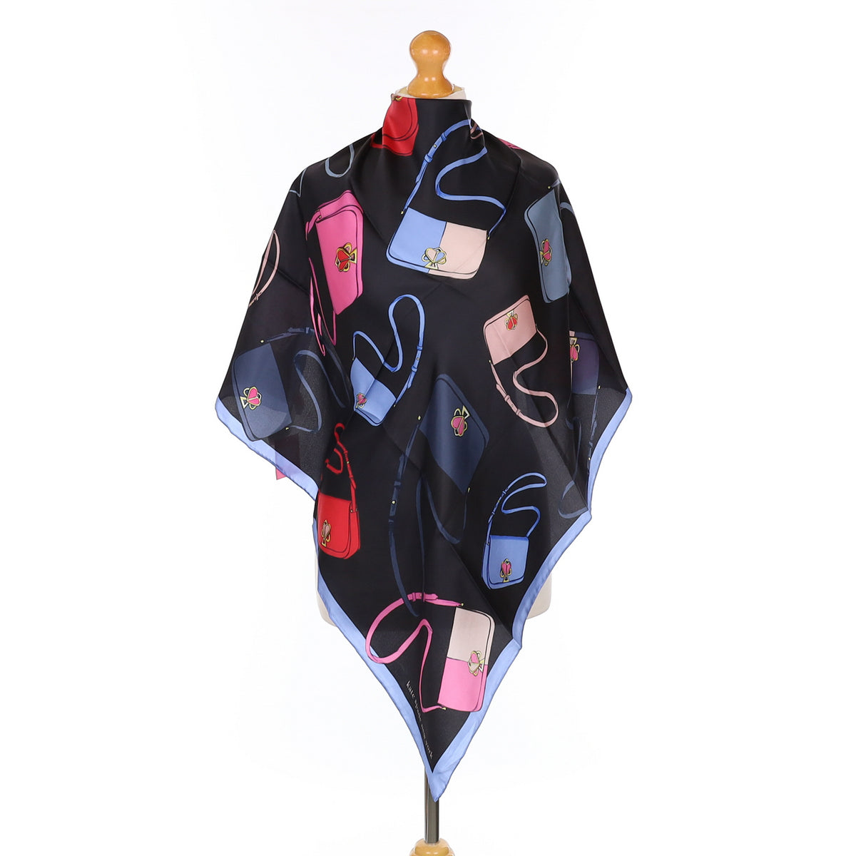 Brand New Kate Spade Handbag Design Silk Scarf