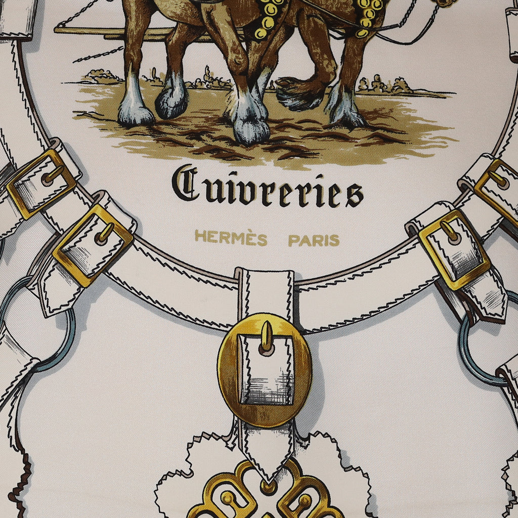 Hermès Cuiveeries Silk Scarf