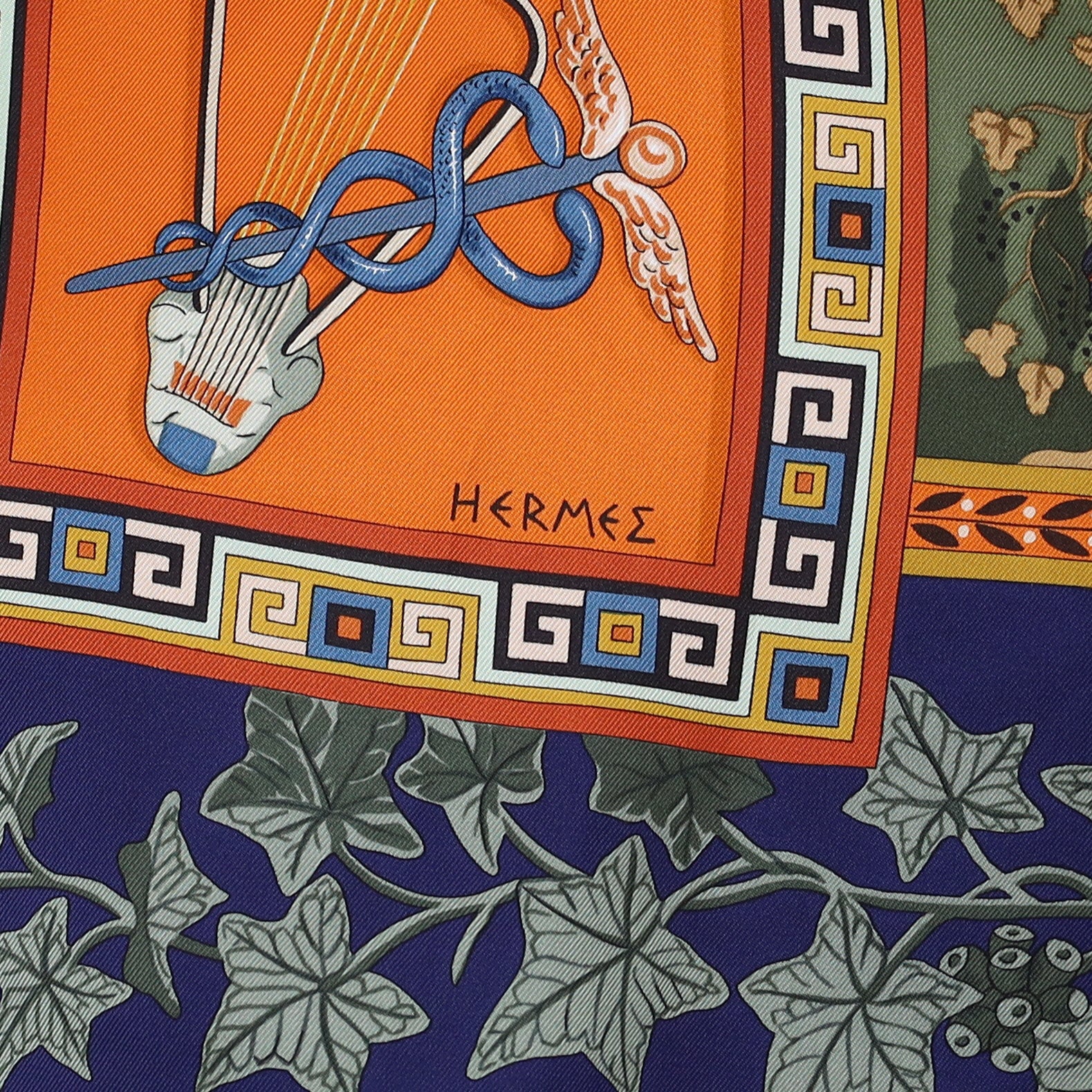 Pristine Hermès Musique des Dieux Silk Scarf Quite Rare