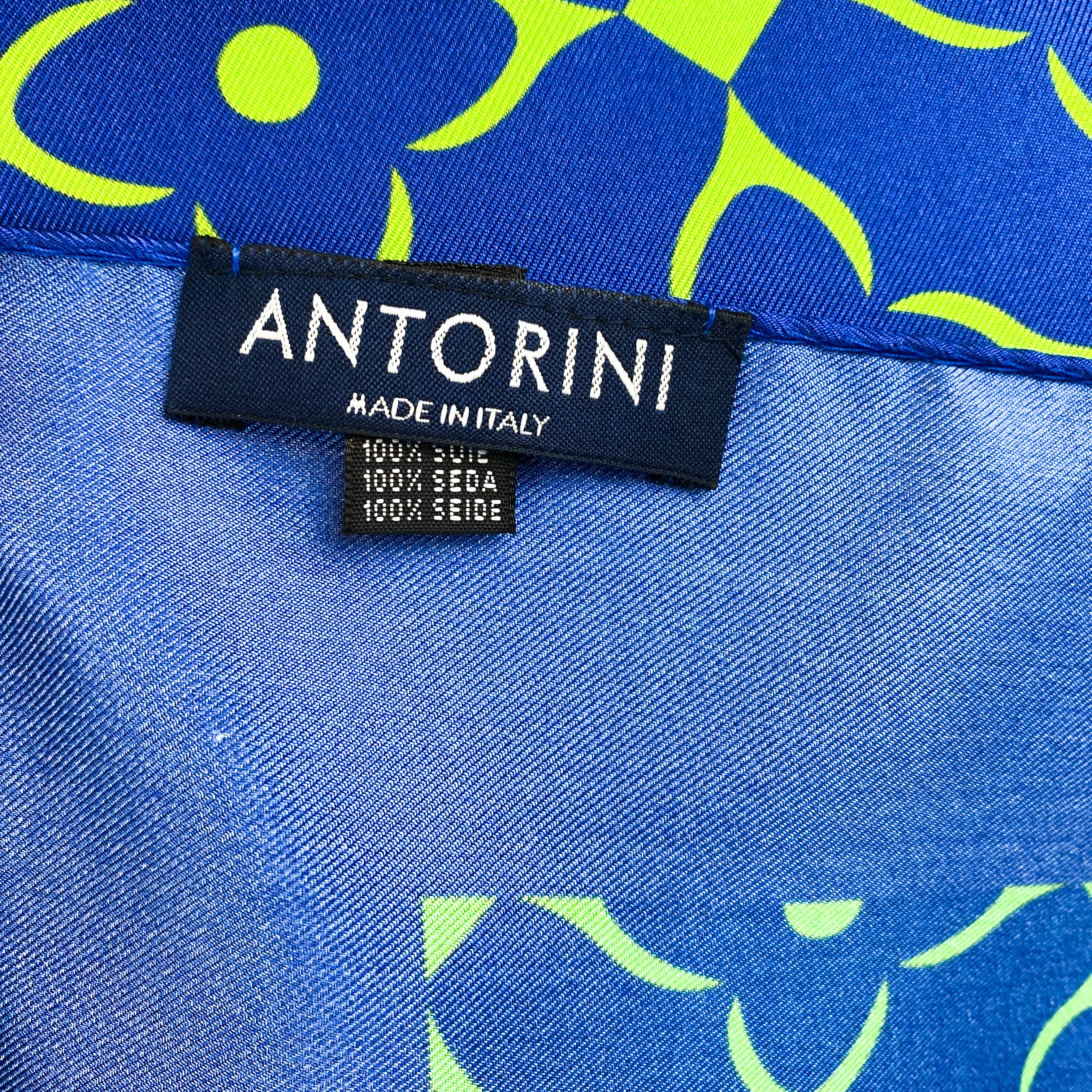 Brand New Antorini Italian Designer Silk Scarf