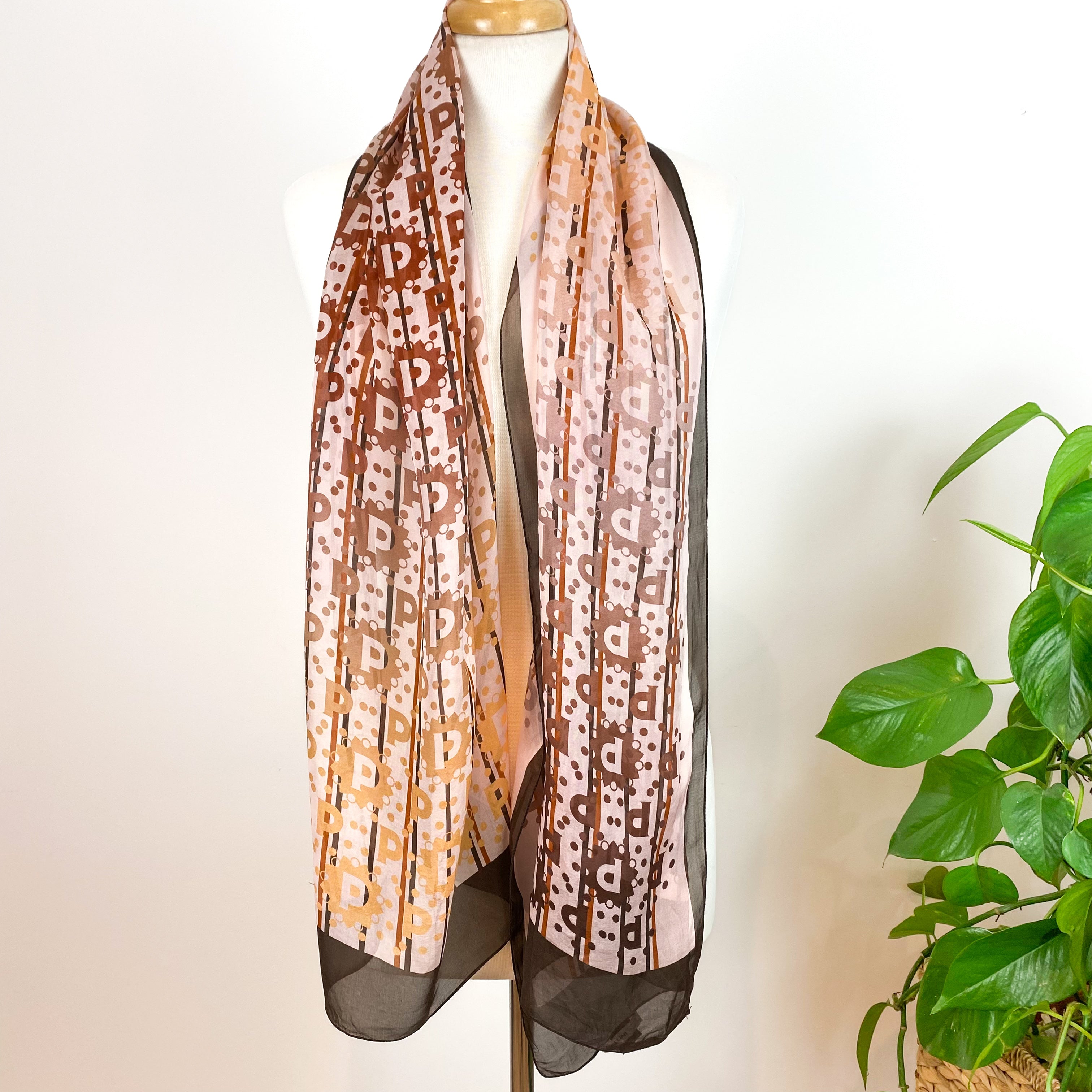 Pollini Italian Wrap Style Silk Scarf