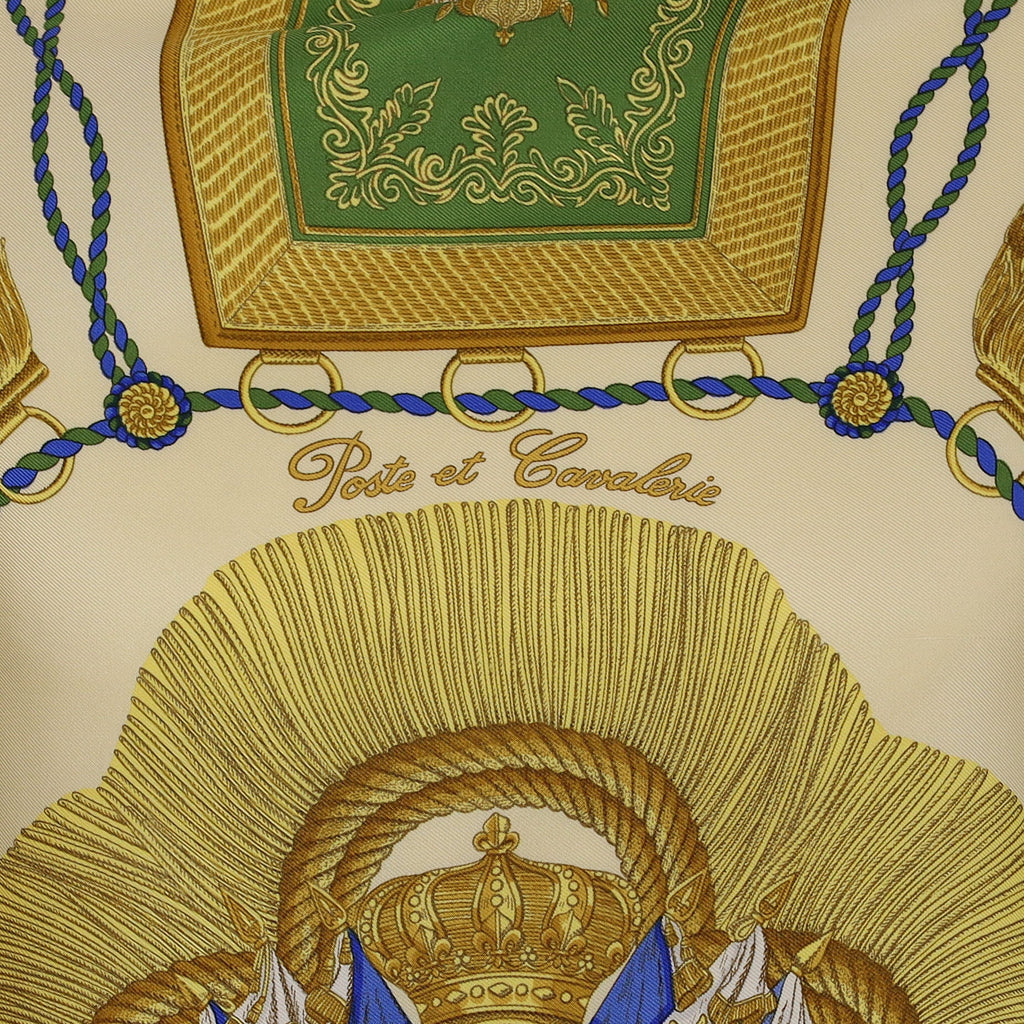 Hermès Poste Et Cavalerie Silk Scarf