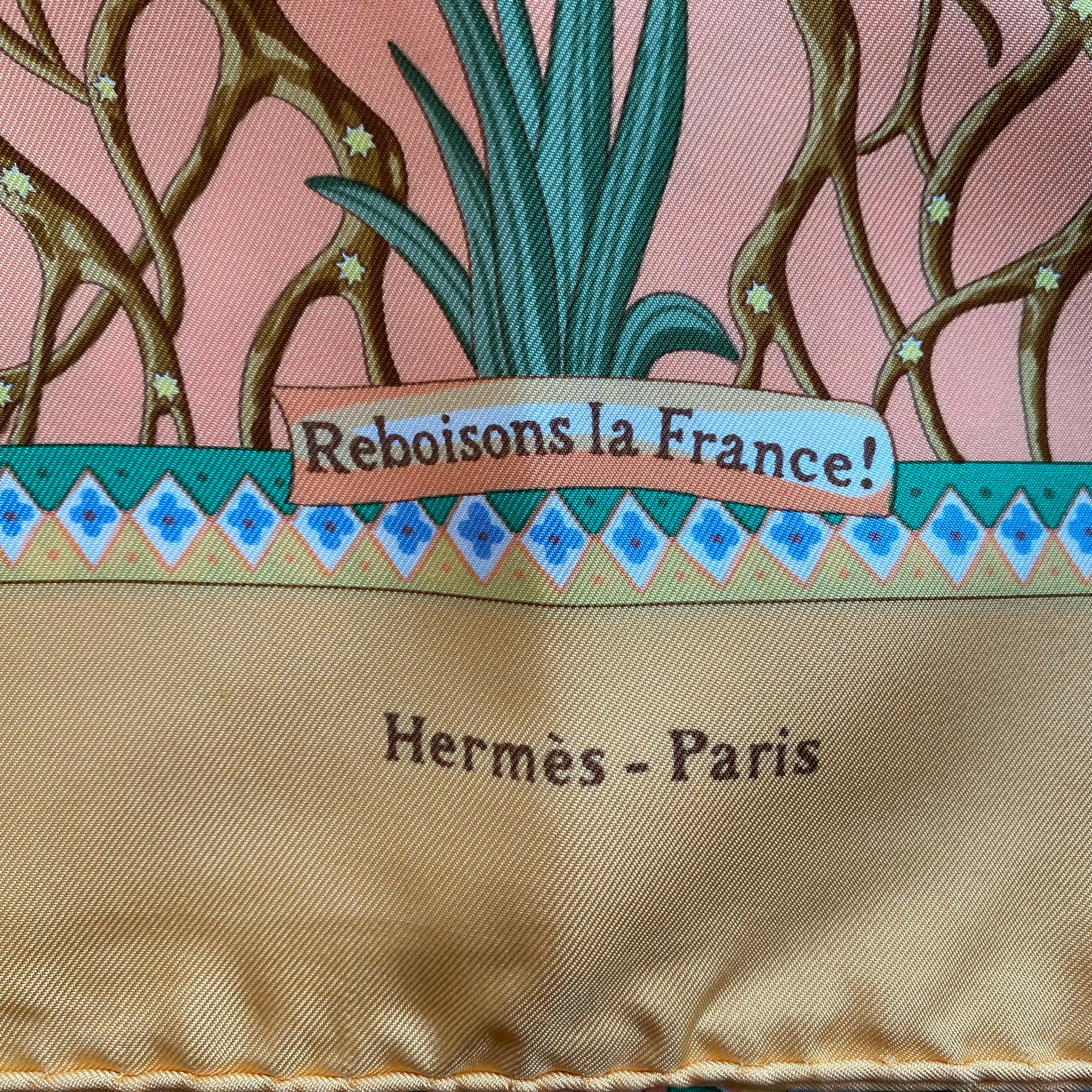 Hermès Axis Mundi Silk Scarf