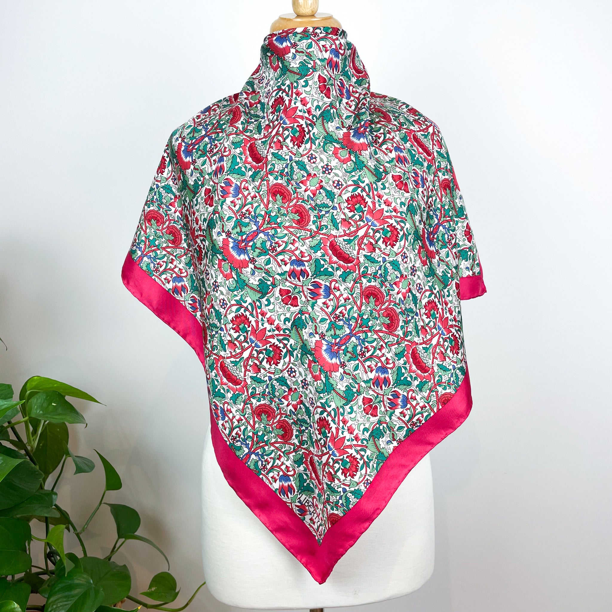 Immaculate Liberty Floral Vintage Silk Scarf
