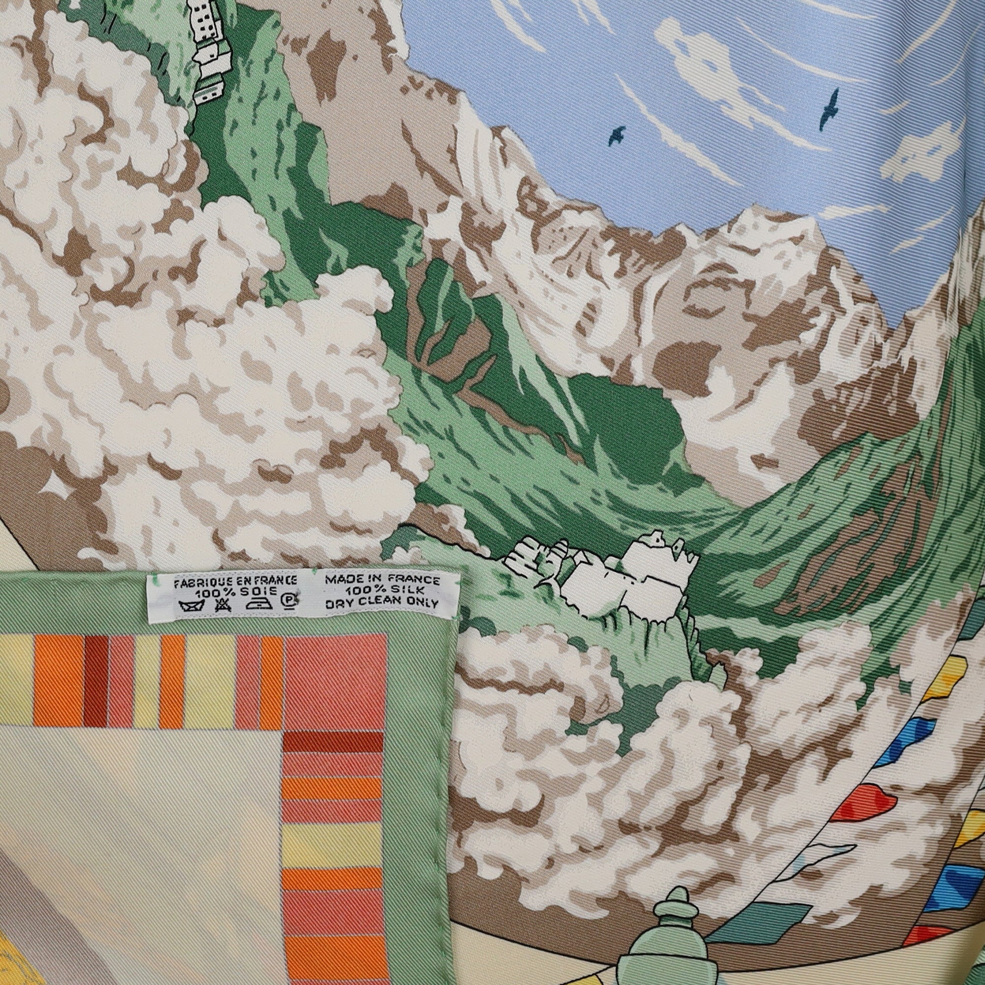 Hermès Prières Au Vent Silk Scarf