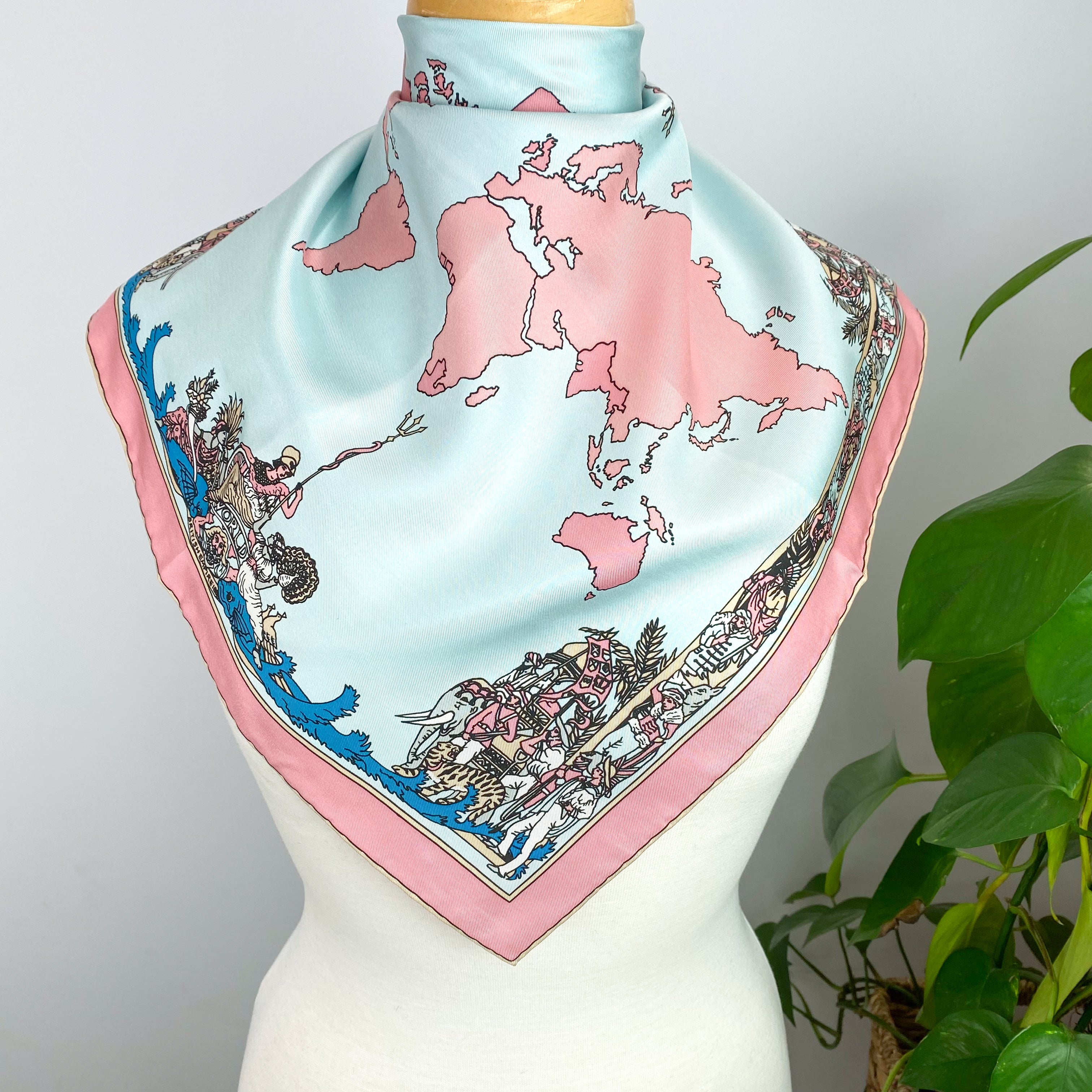 Pretty Percy Ivor Silk Scarf