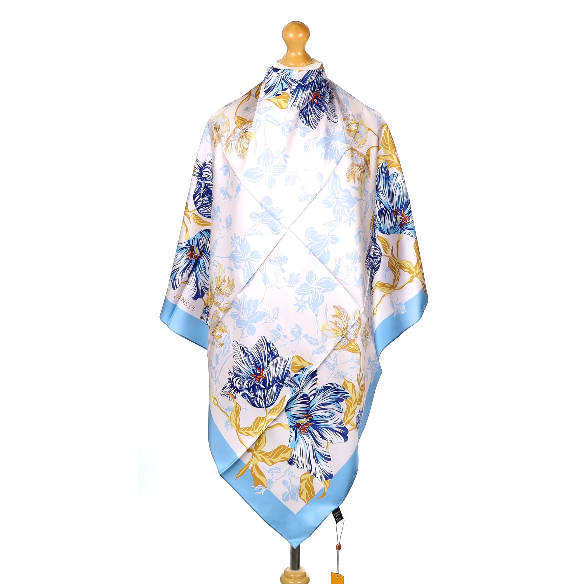 Brand New Wensli Floral Silk Scarf