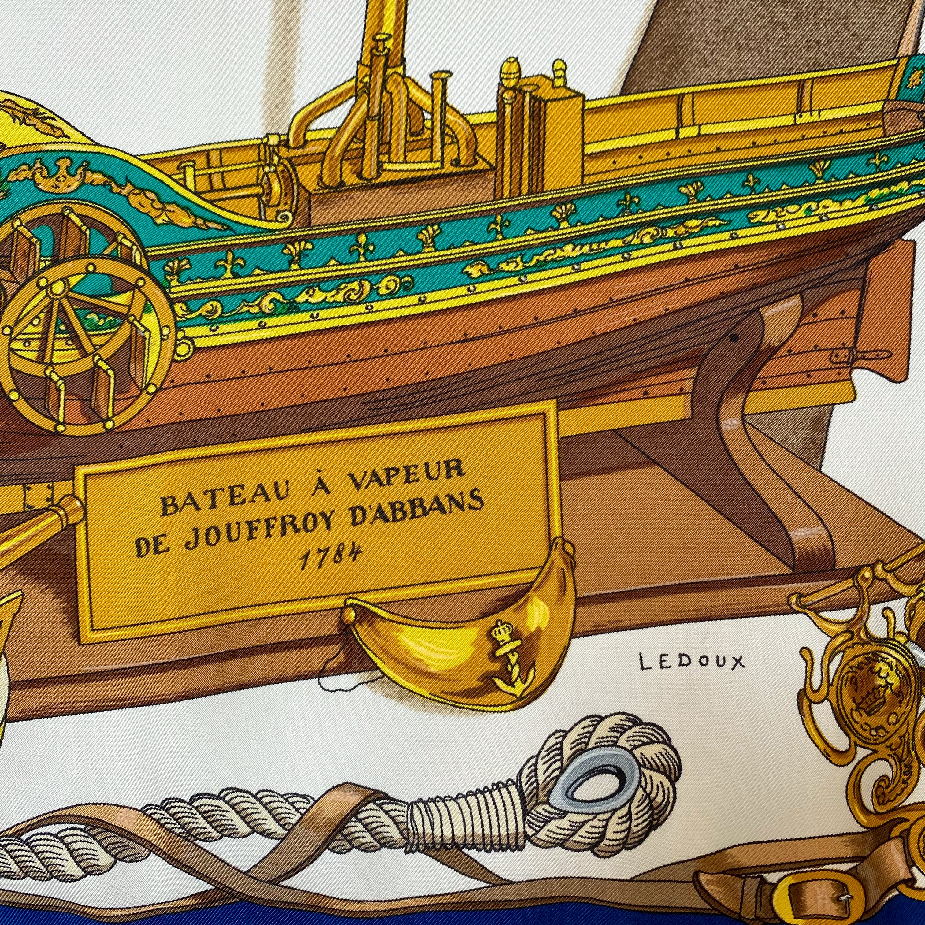 Immaculate Boxed Hermès Musée 1962 Silk Scarf