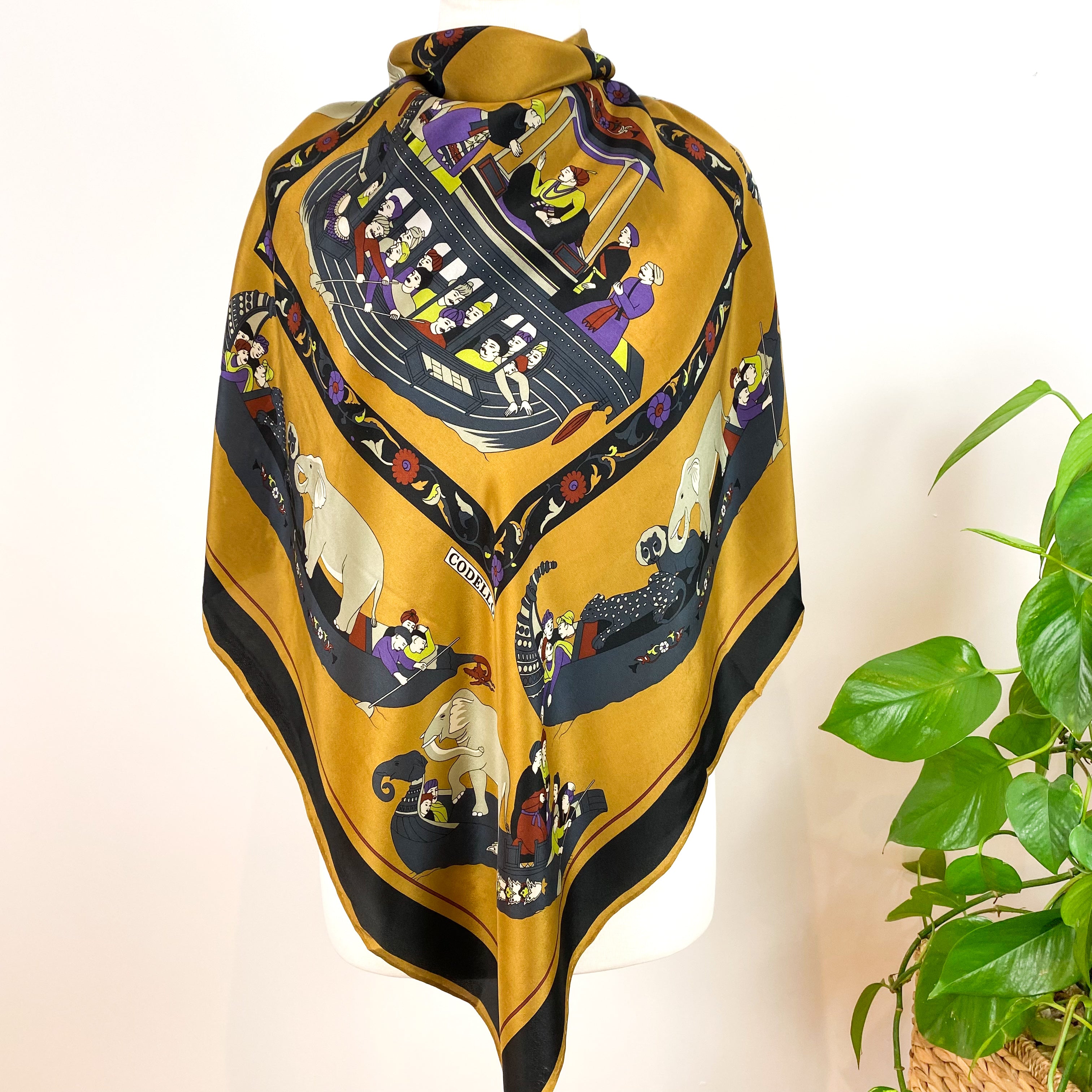 East Asian Design Large Codello Silk Scarf