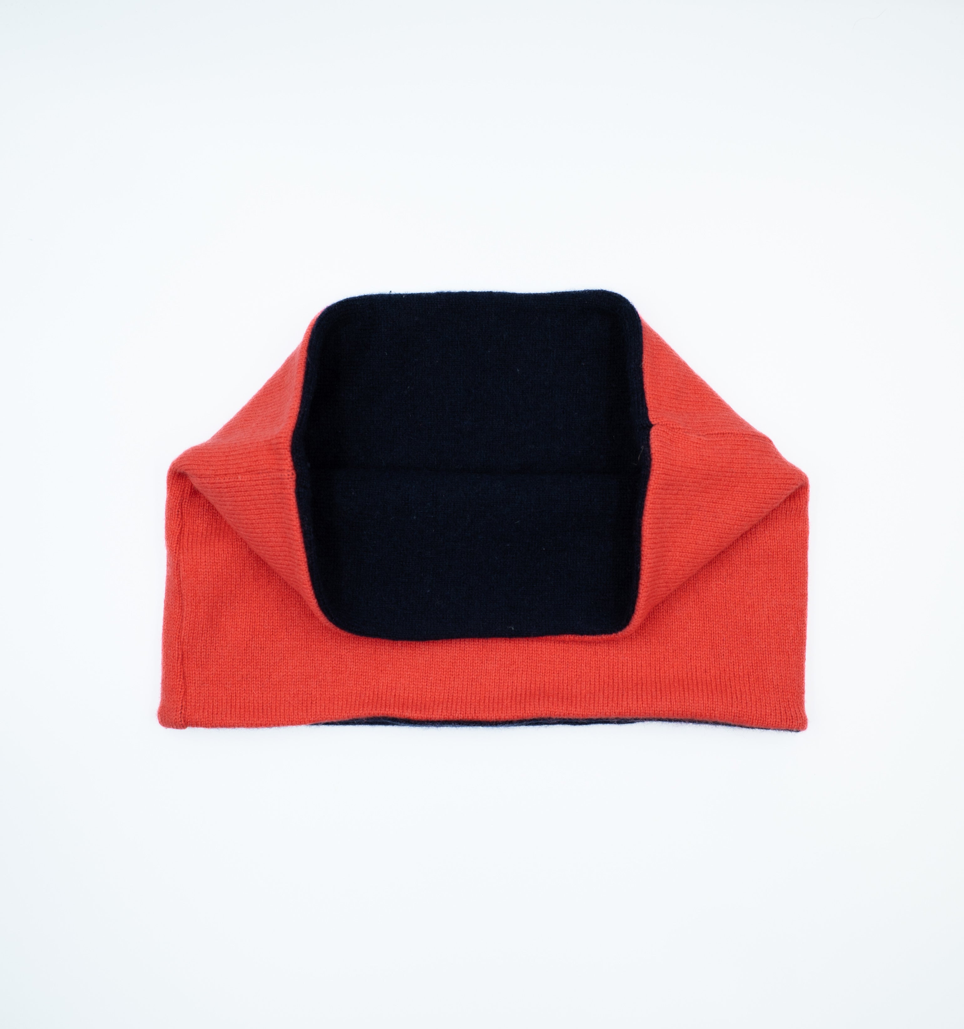 Coral and Navy Neck Warmer