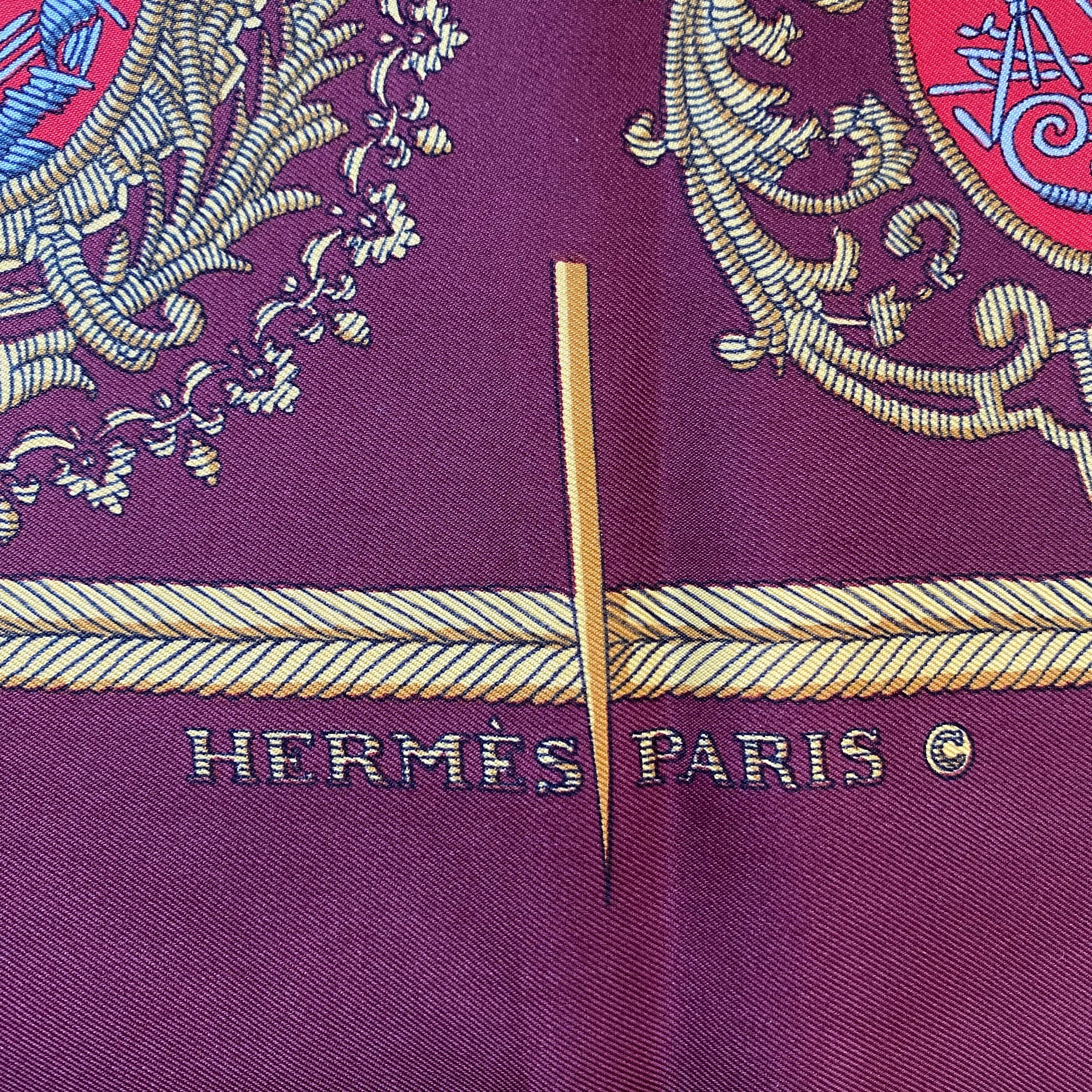 Hermès Les Armes De Paris Silk Scarf