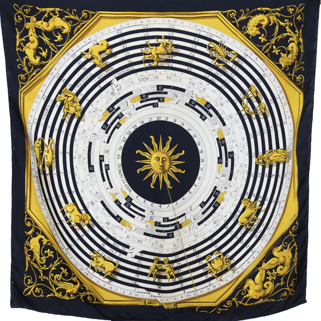 Hermès Dies Et Hore Silk Scarf