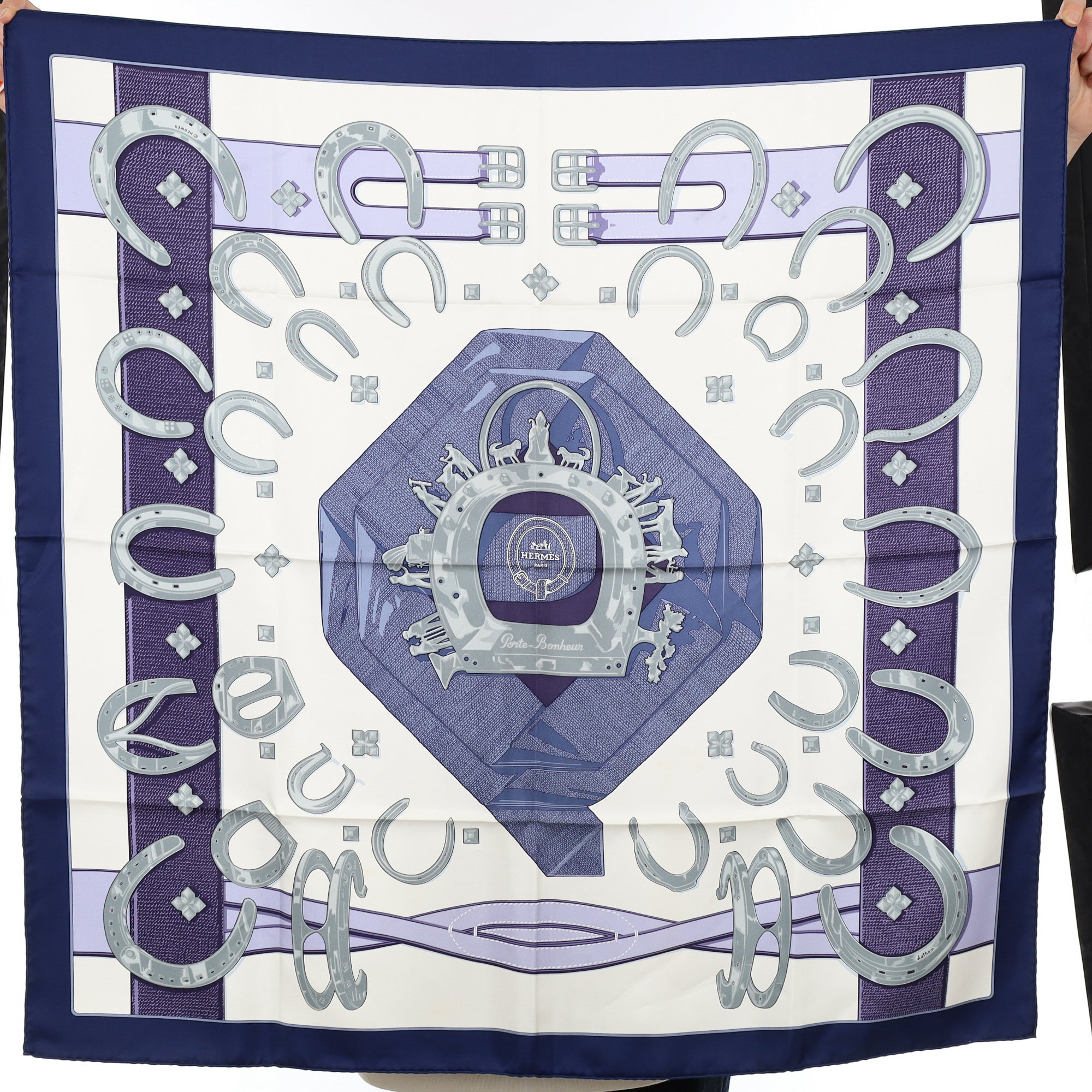 Hermes Porte Bonheur Silk Scarf Quite Rare