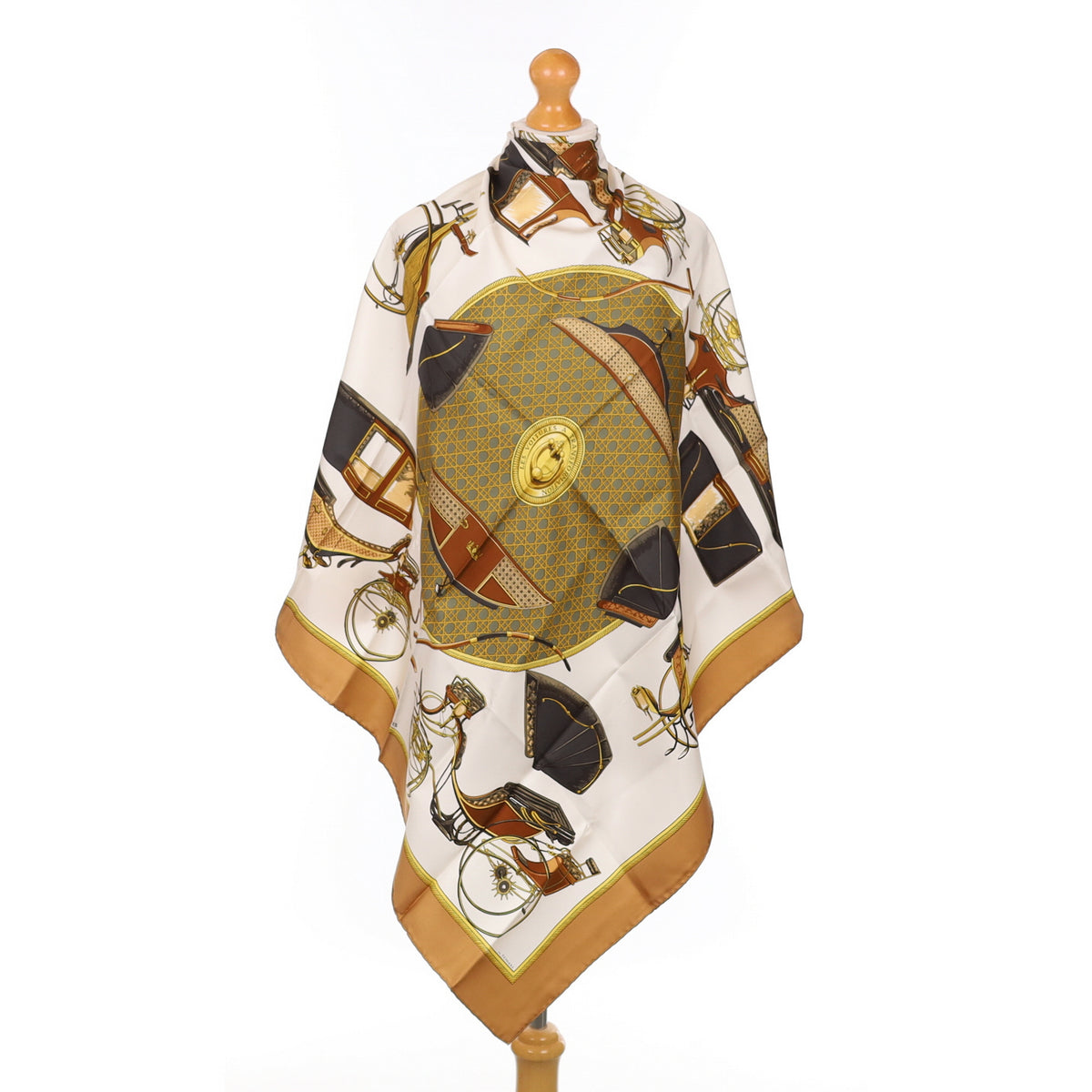 Brand New Sleeved Hermès Les Voitures a Transformation Silk Scarf
