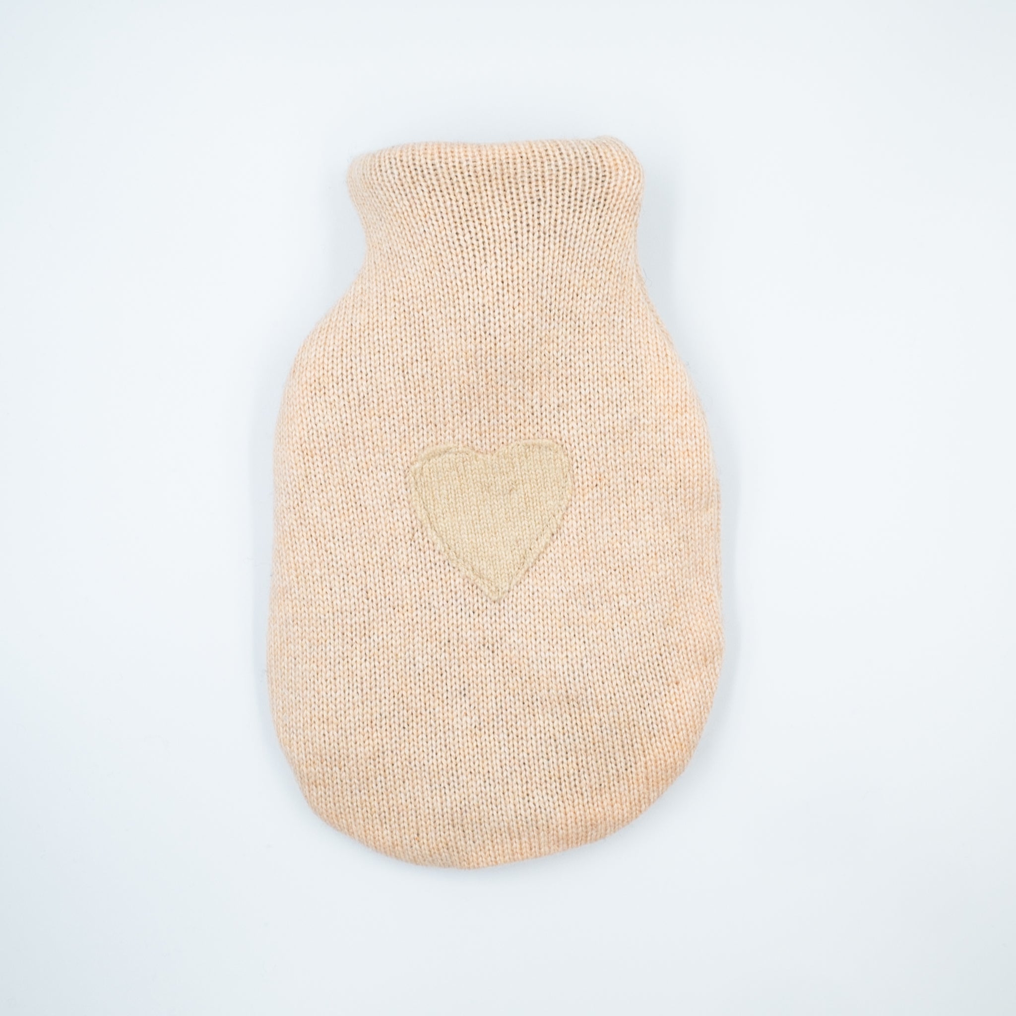 Pale Apricot Cashmere Small Hot Water Bottle