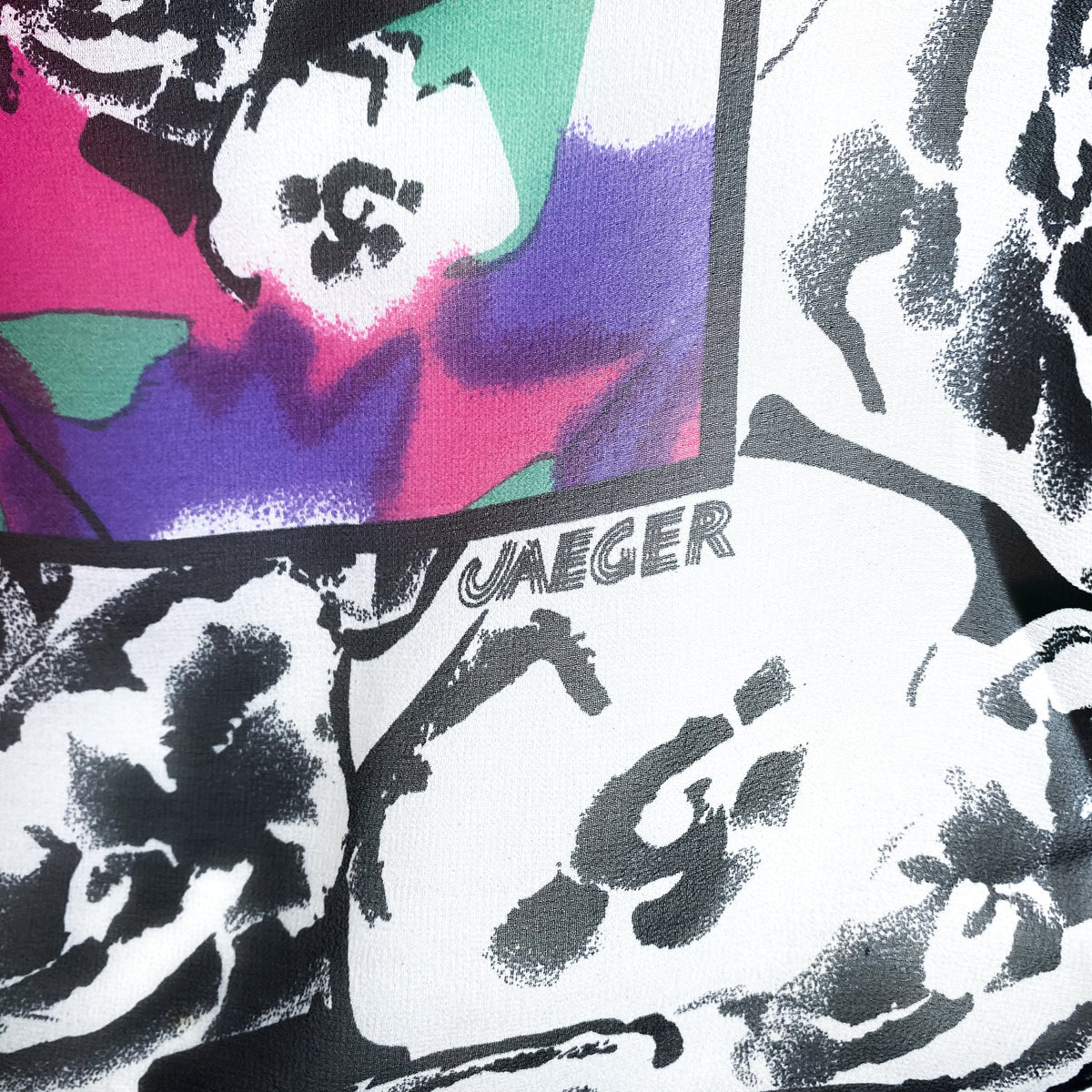 Jaegar Abstract Silk Scarf