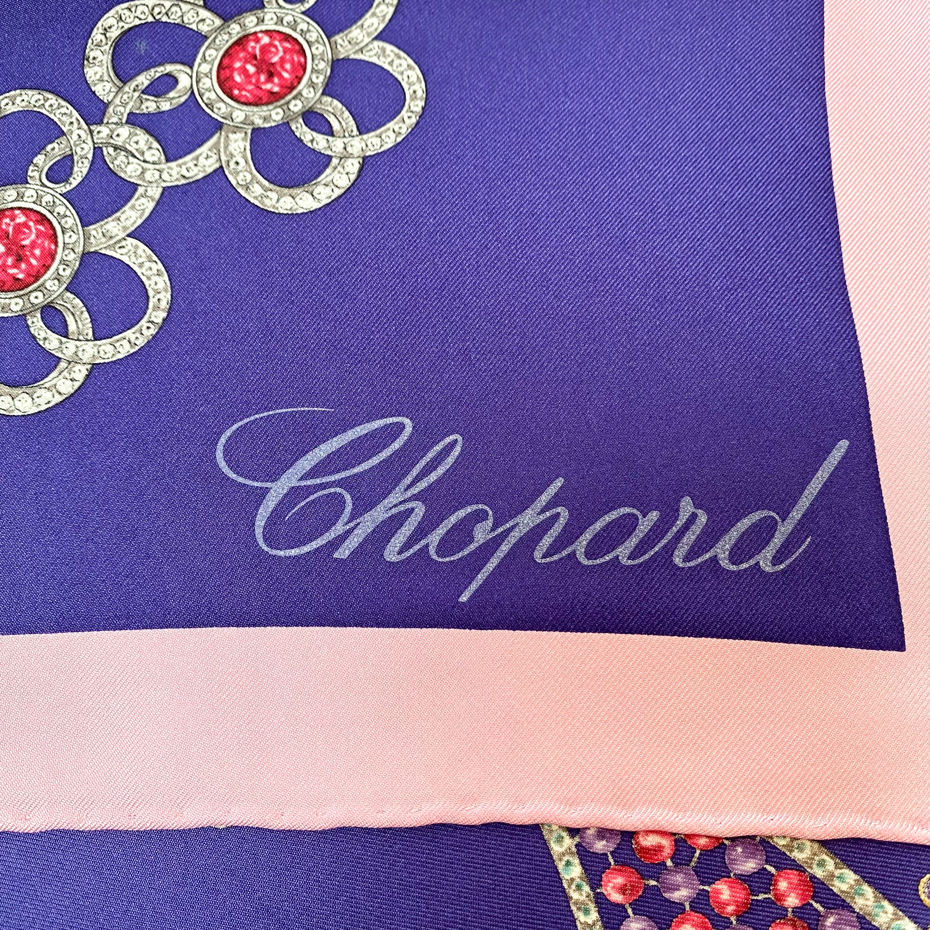 Brand New Chopard Jewels Designer Silk Scarf