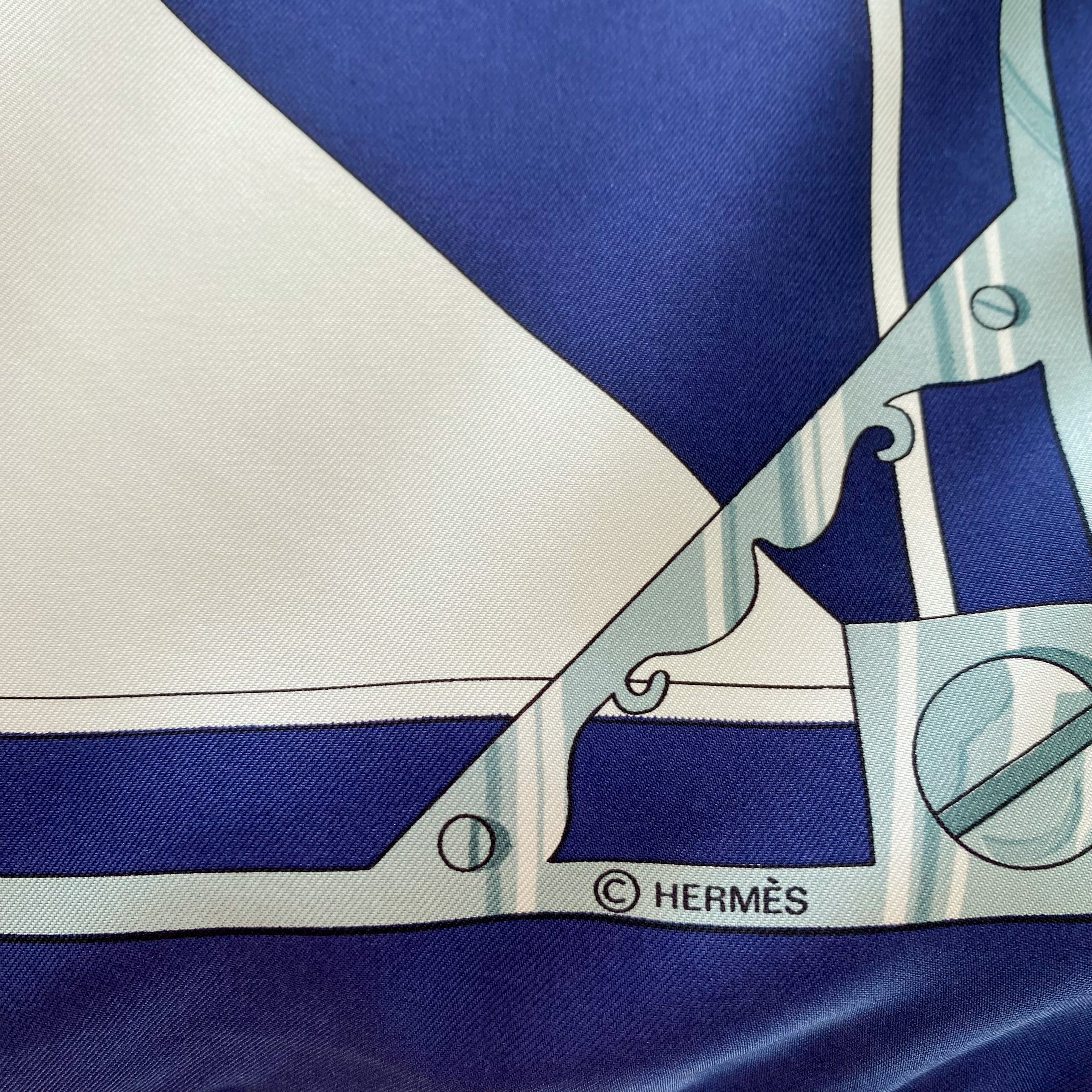 Hermès Sextants Silk Scarf