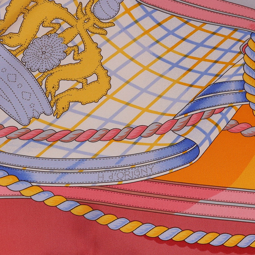 Pristine Hermès Grande Tenue Silk Scarf