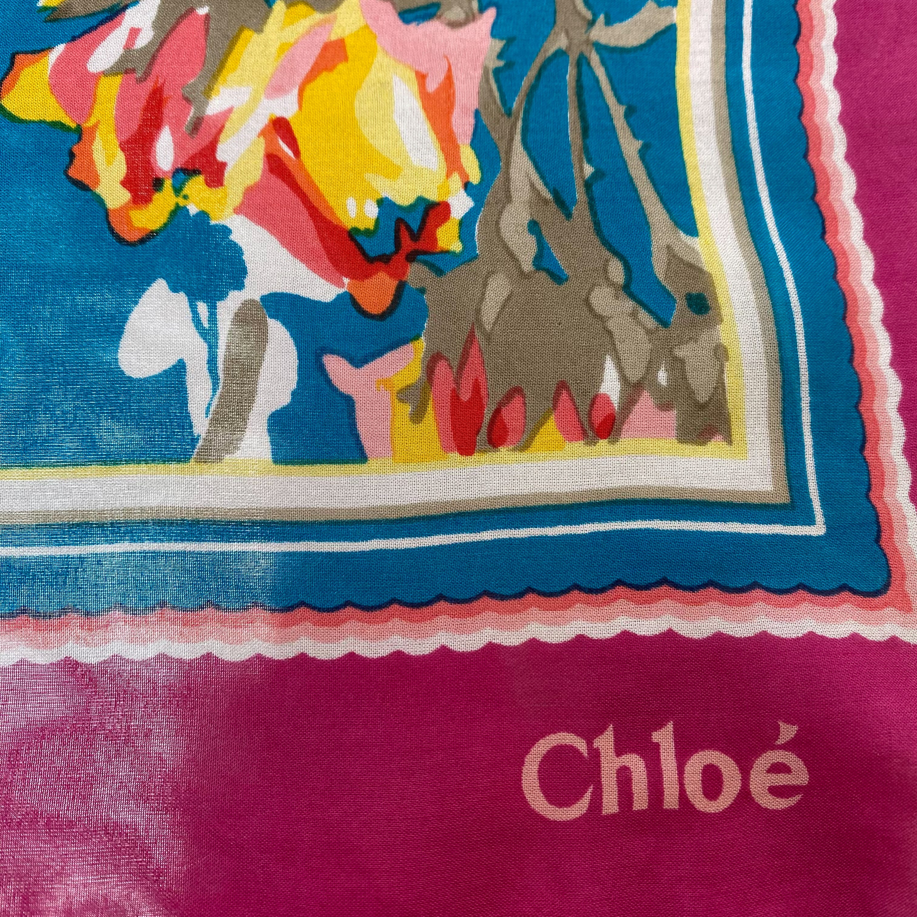 Chloe Designer Silk Scarf