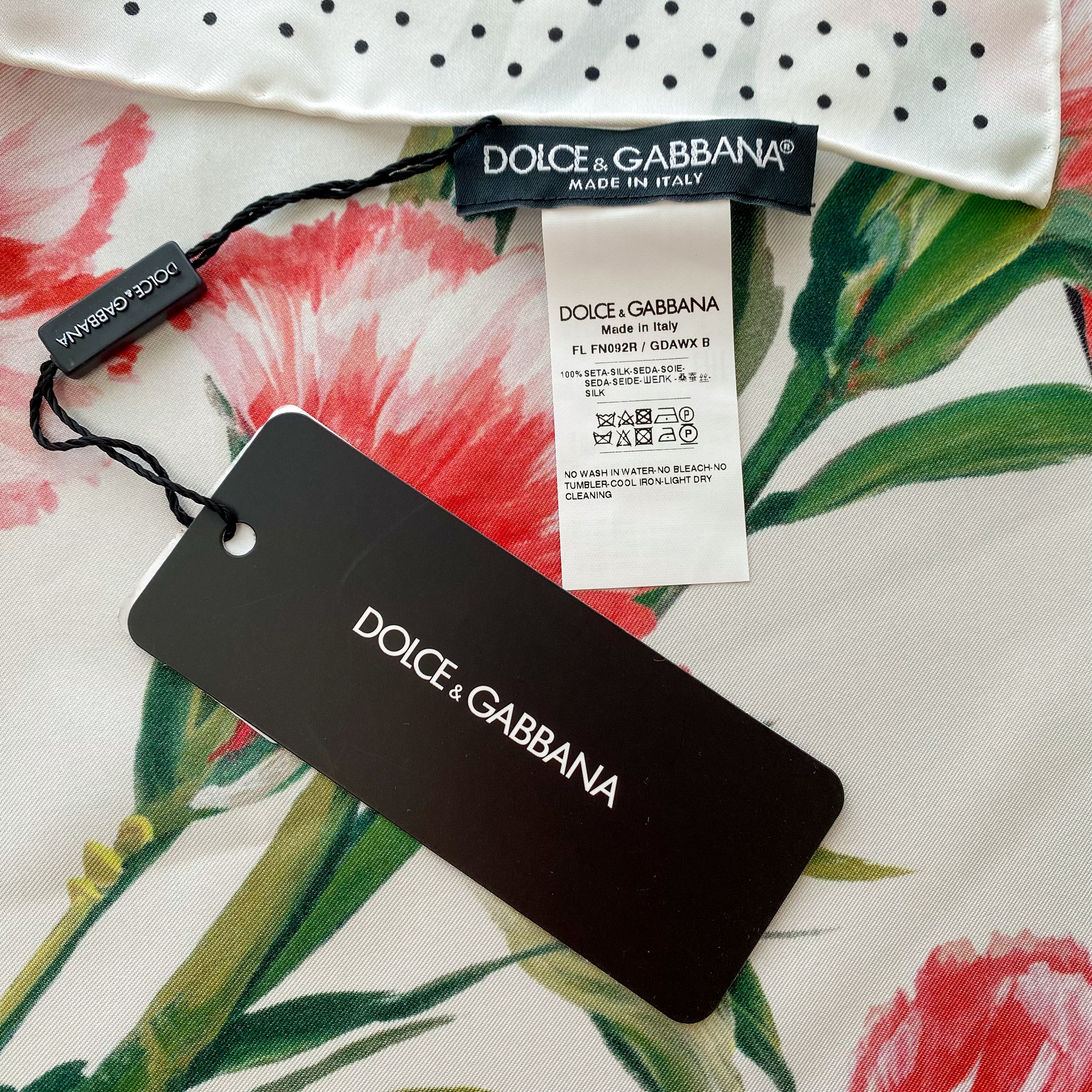 Brand New Boxed Dolce & Gabbana Silk Scarf