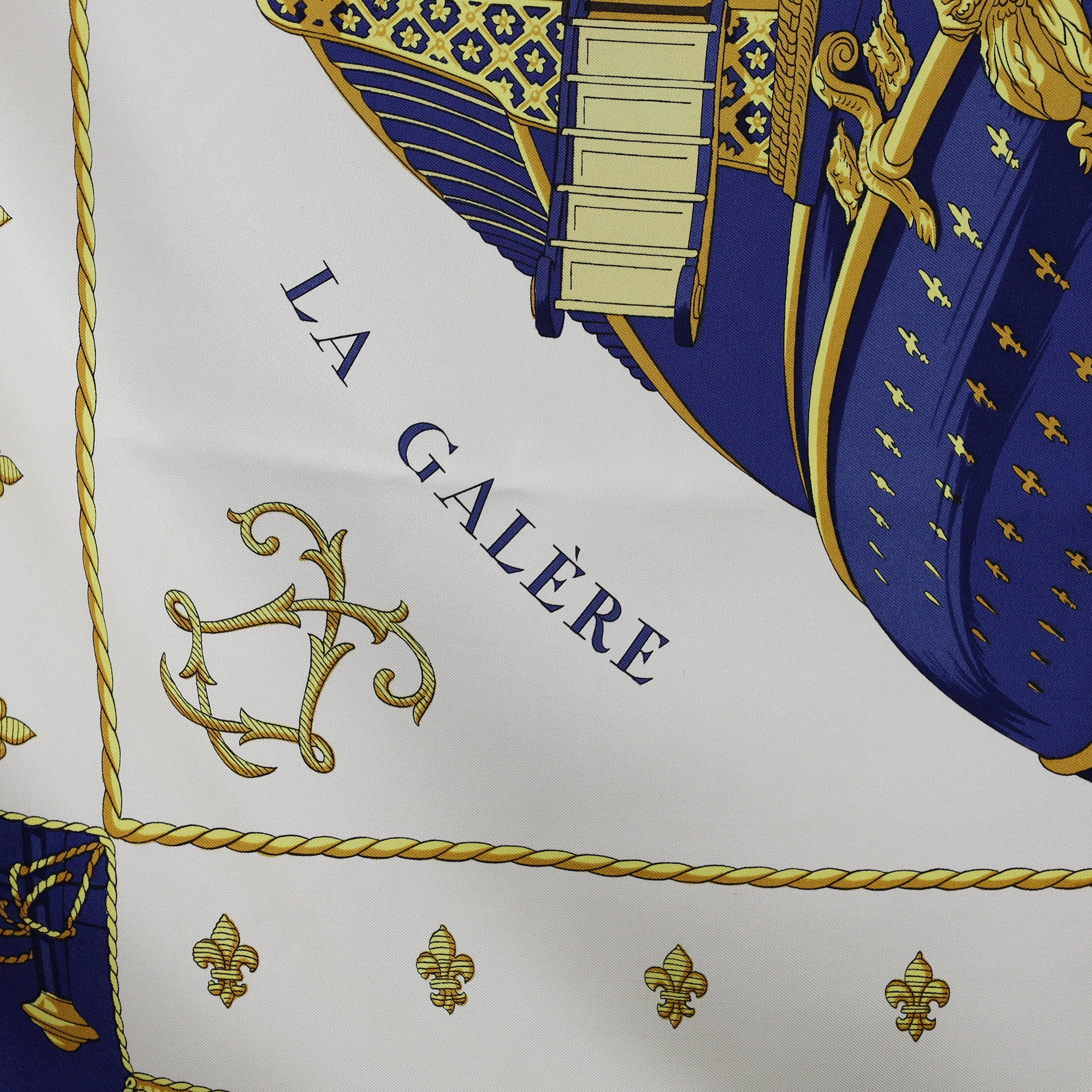 Hermès Vue du Carosse de la Galère la Réale Silk Scarf