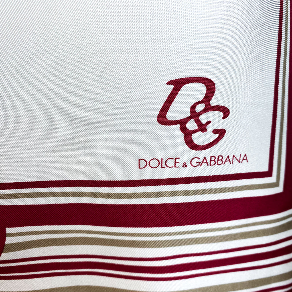 Brand New Dolce & Gabbana Floral Silk Scarf