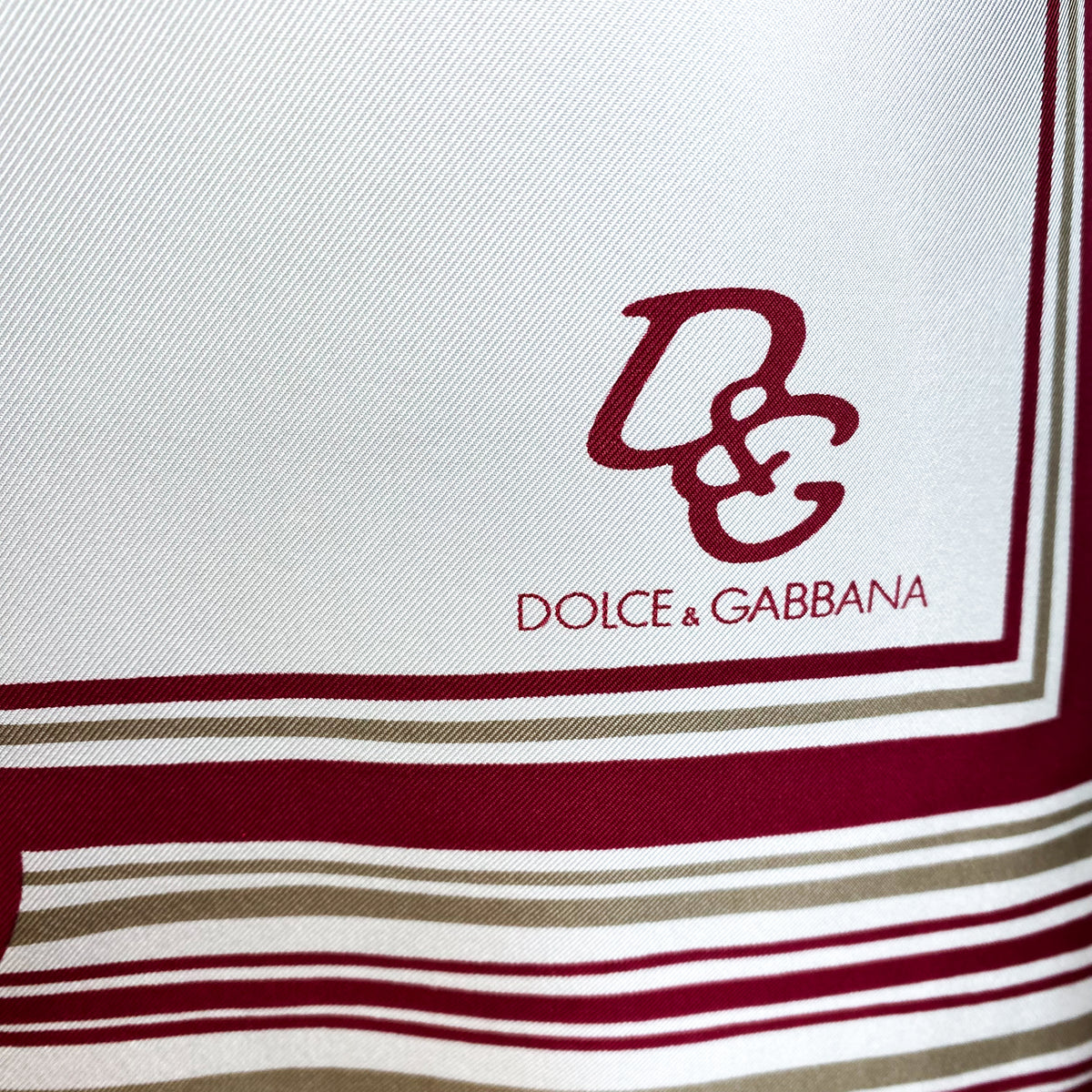 Brand New Dolce & Gabbana Floral Silk Scarf