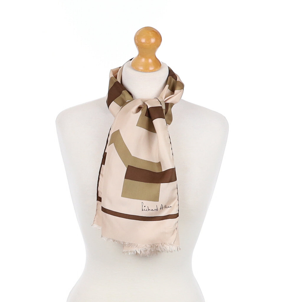 1970s Richard Allan Vintage Silk Scarf