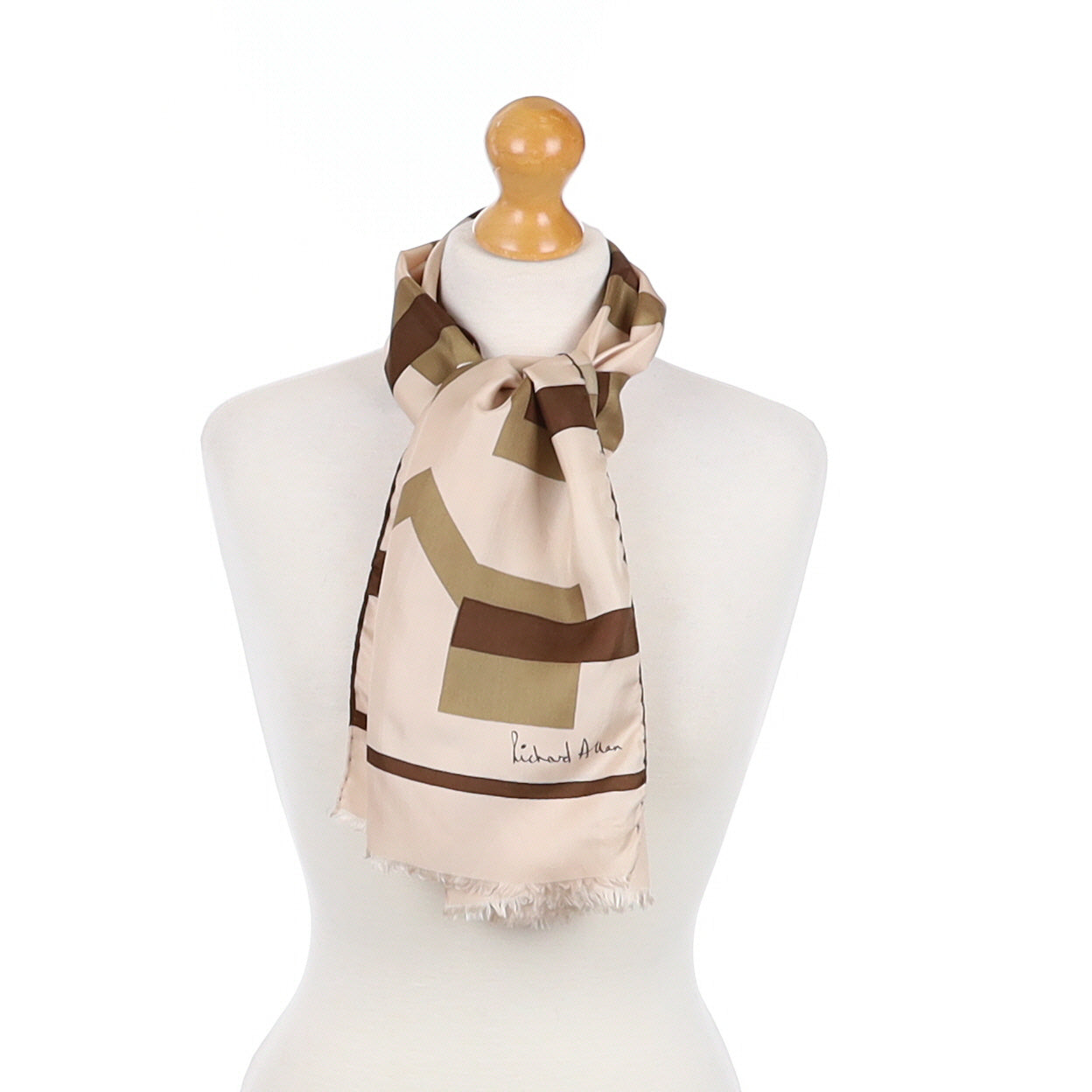 1970s Richard Allan Vintage Silk Scarf