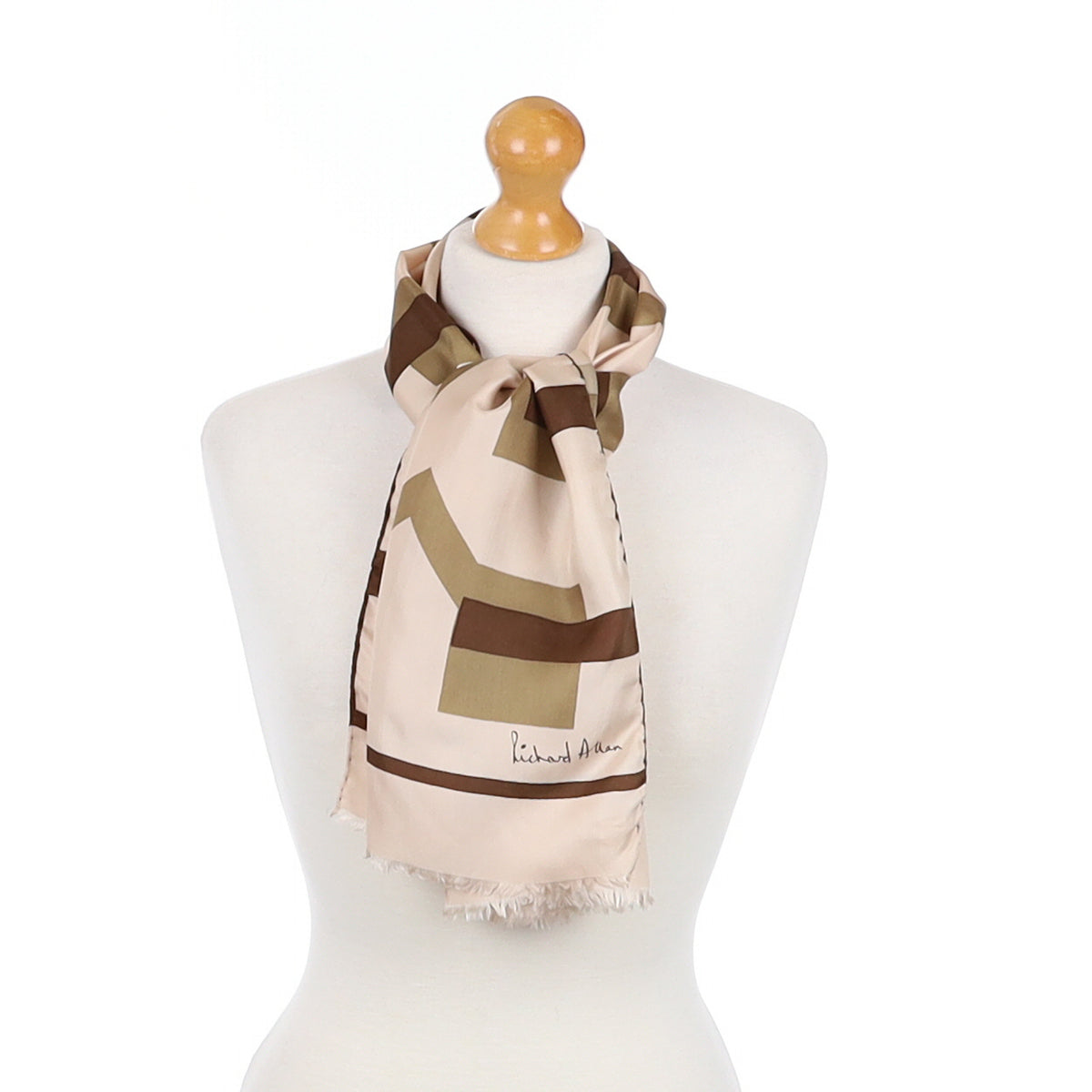 1970s Richard Allan Vintage Silk Scarf