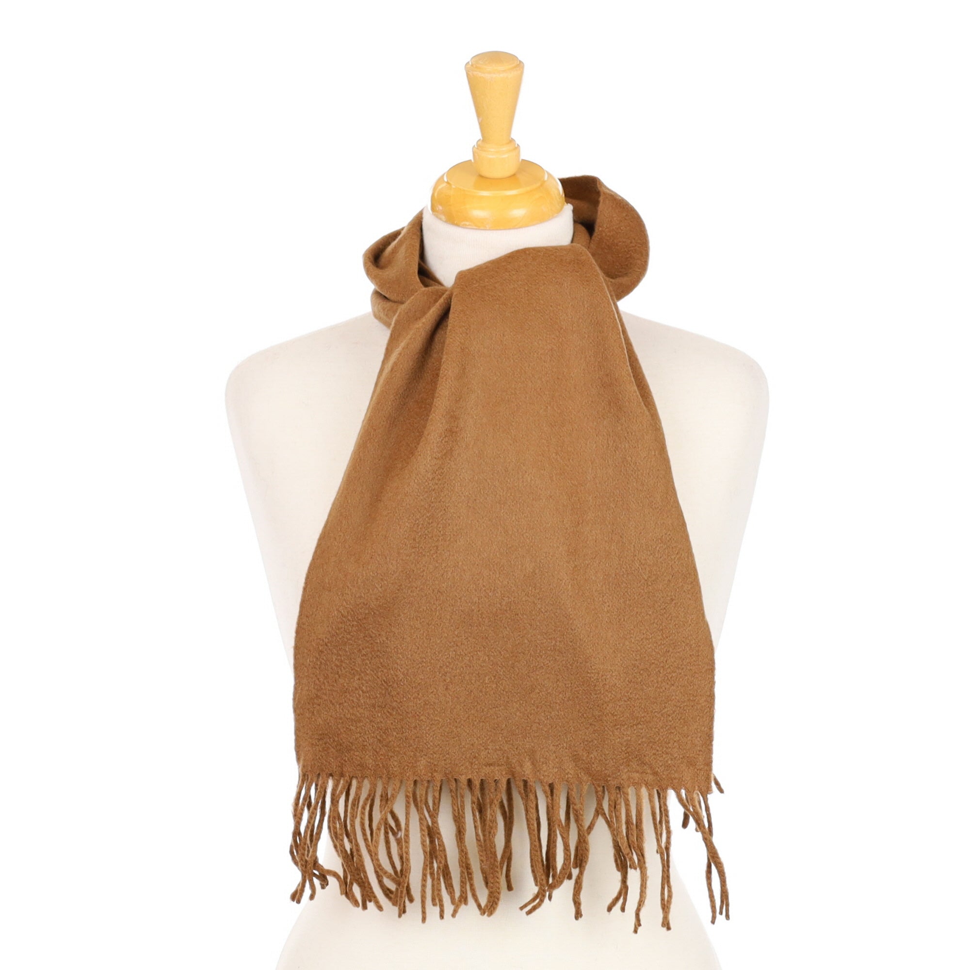 Butterscotch Brown Timberland Italian Cashmere Woven Scarf