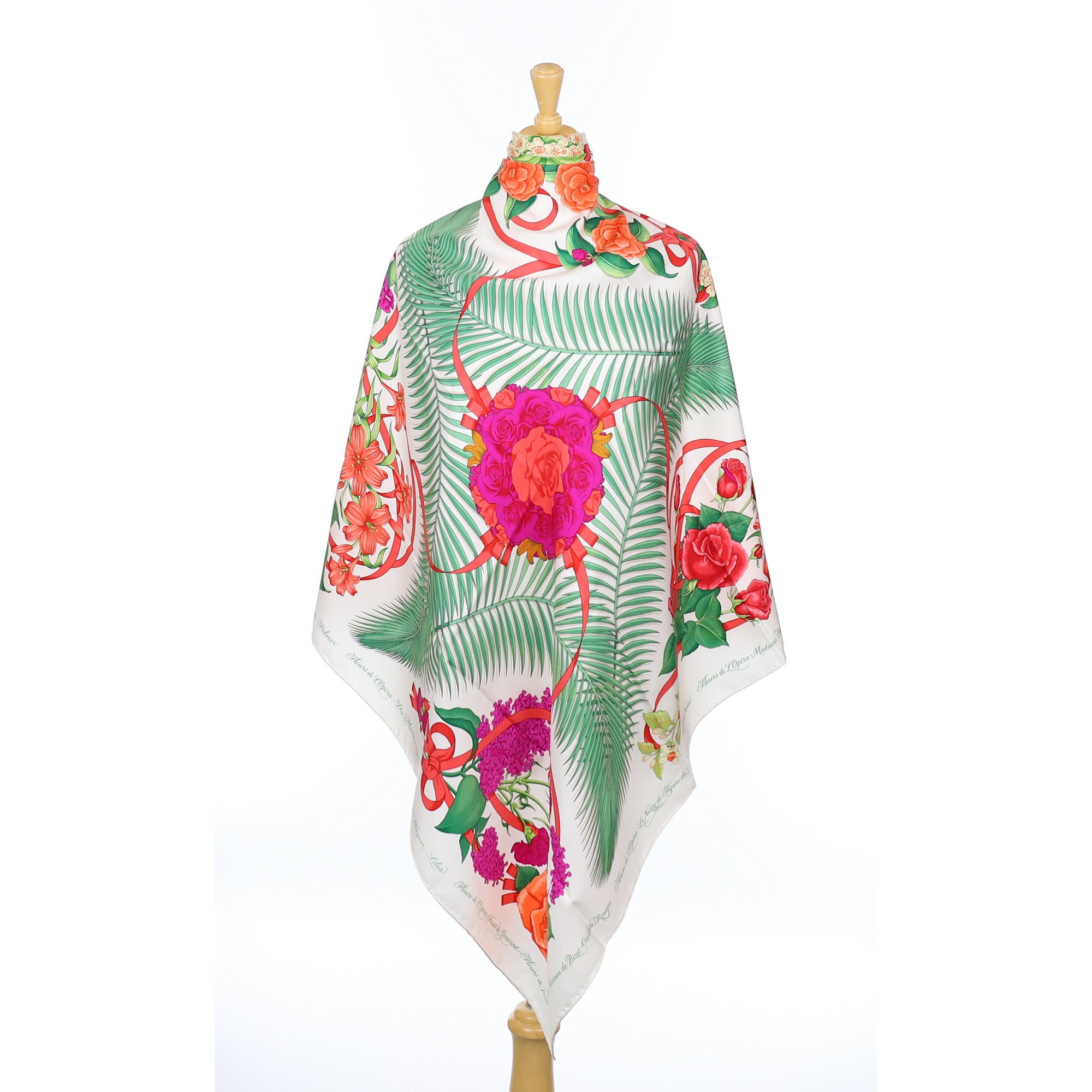 Hermès Fleurs de L’Opéra Silk Scarf Quite Rare