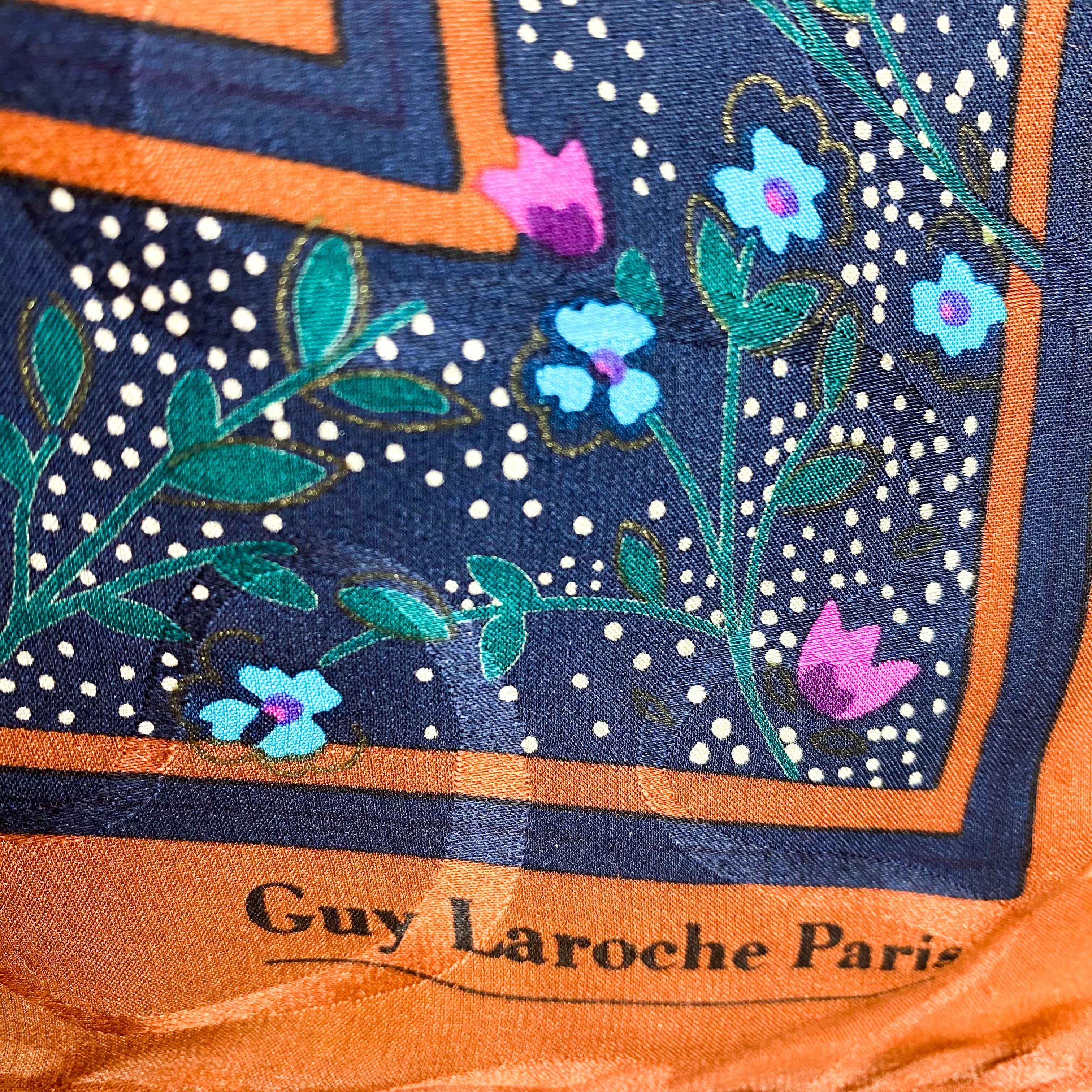 Guy Laroche Elegant Vintage Silk Scarf