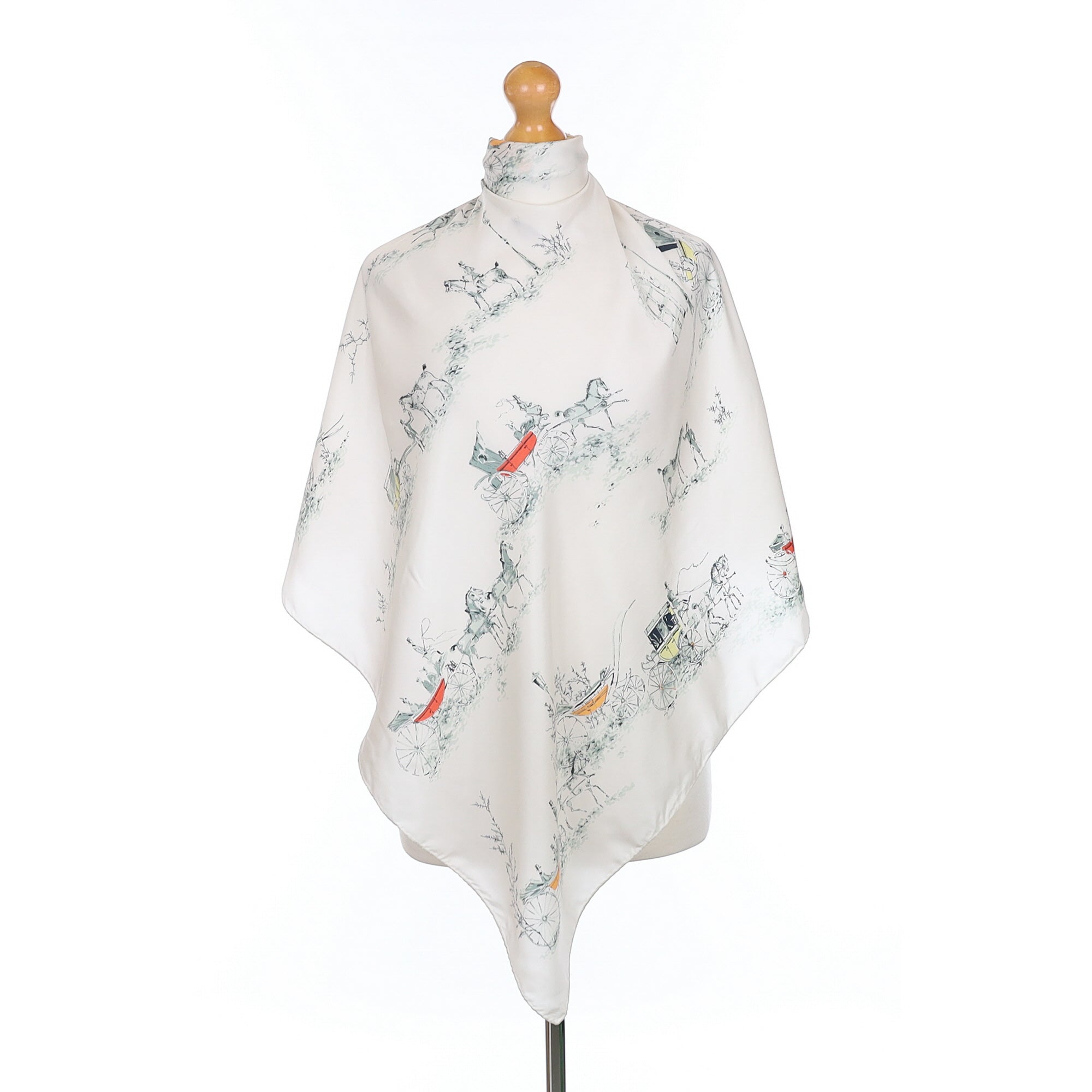 1950’s Equestrian Vintage Silk Scarf