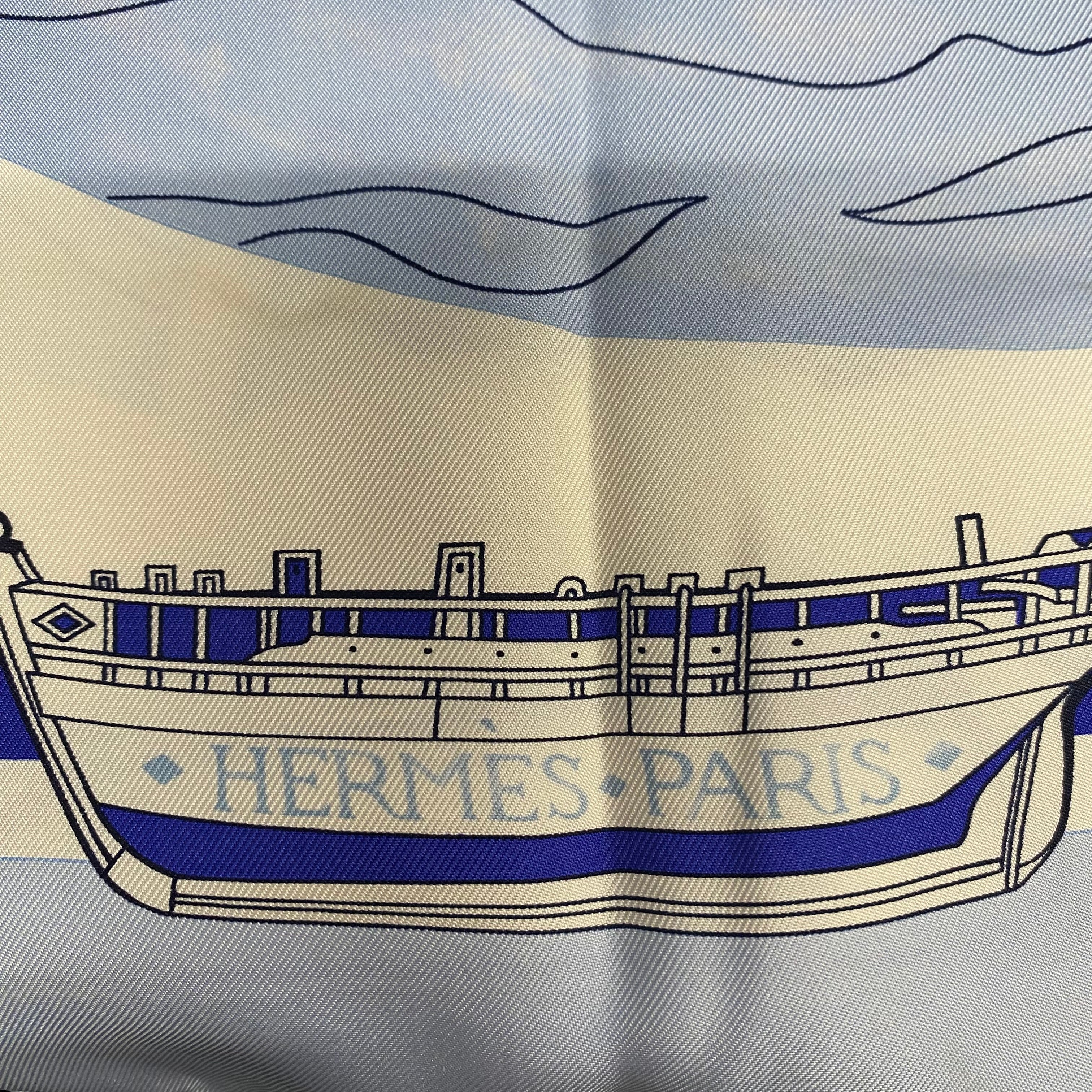 Hermès Compagnons De Mer Silk Scarf